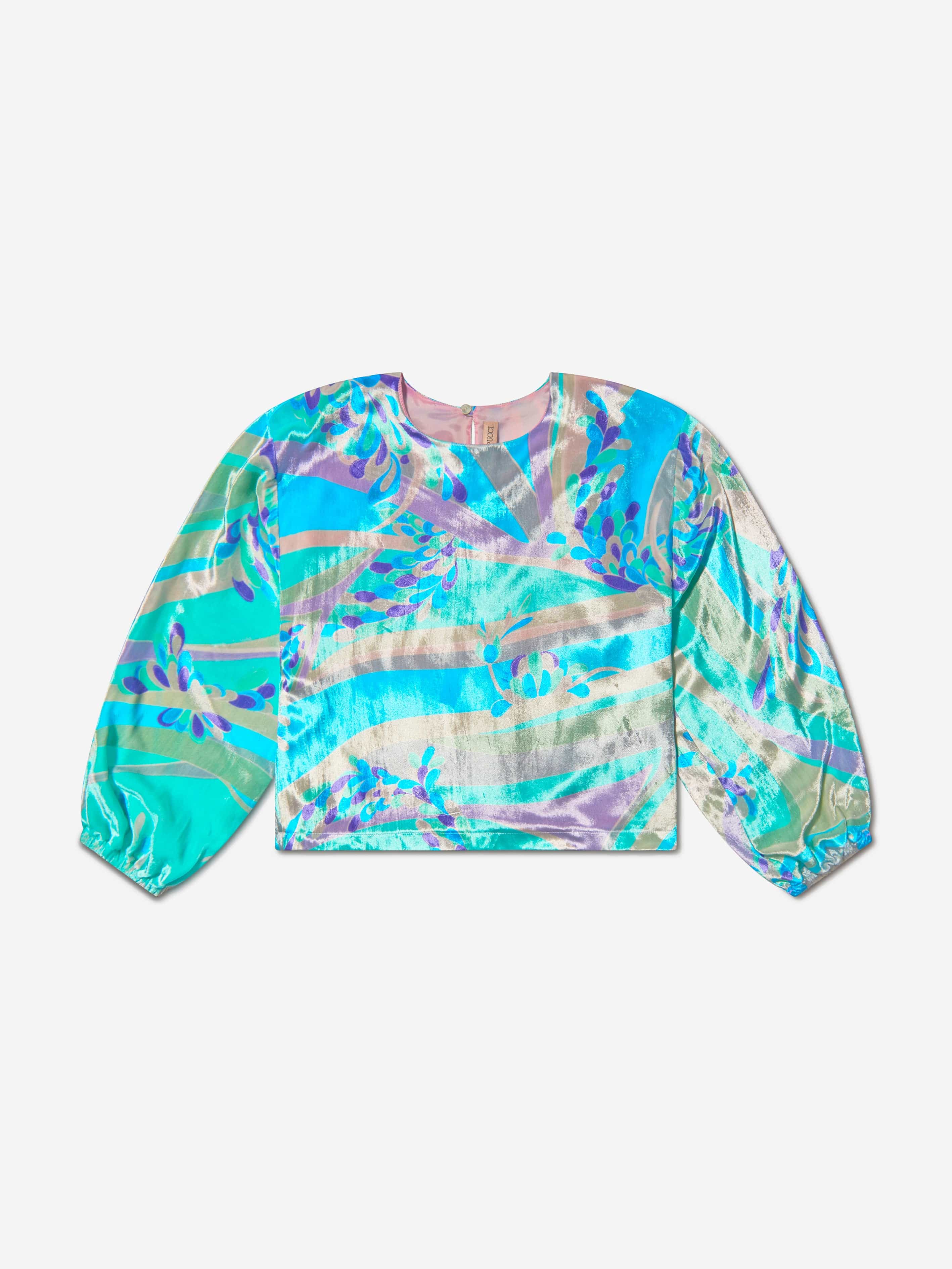 Pucci Girls Velvet Patterned Blouse Cheap Sale Buy
