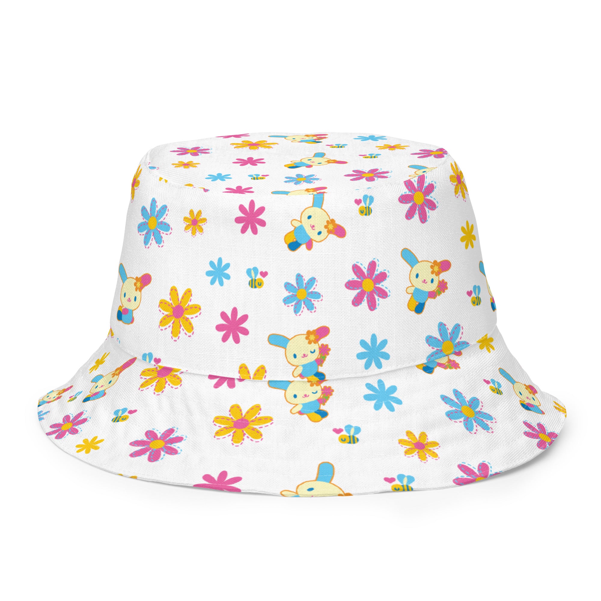 U*SA*HA*NA Daisy Patchwork Reversible Bucket Hat View