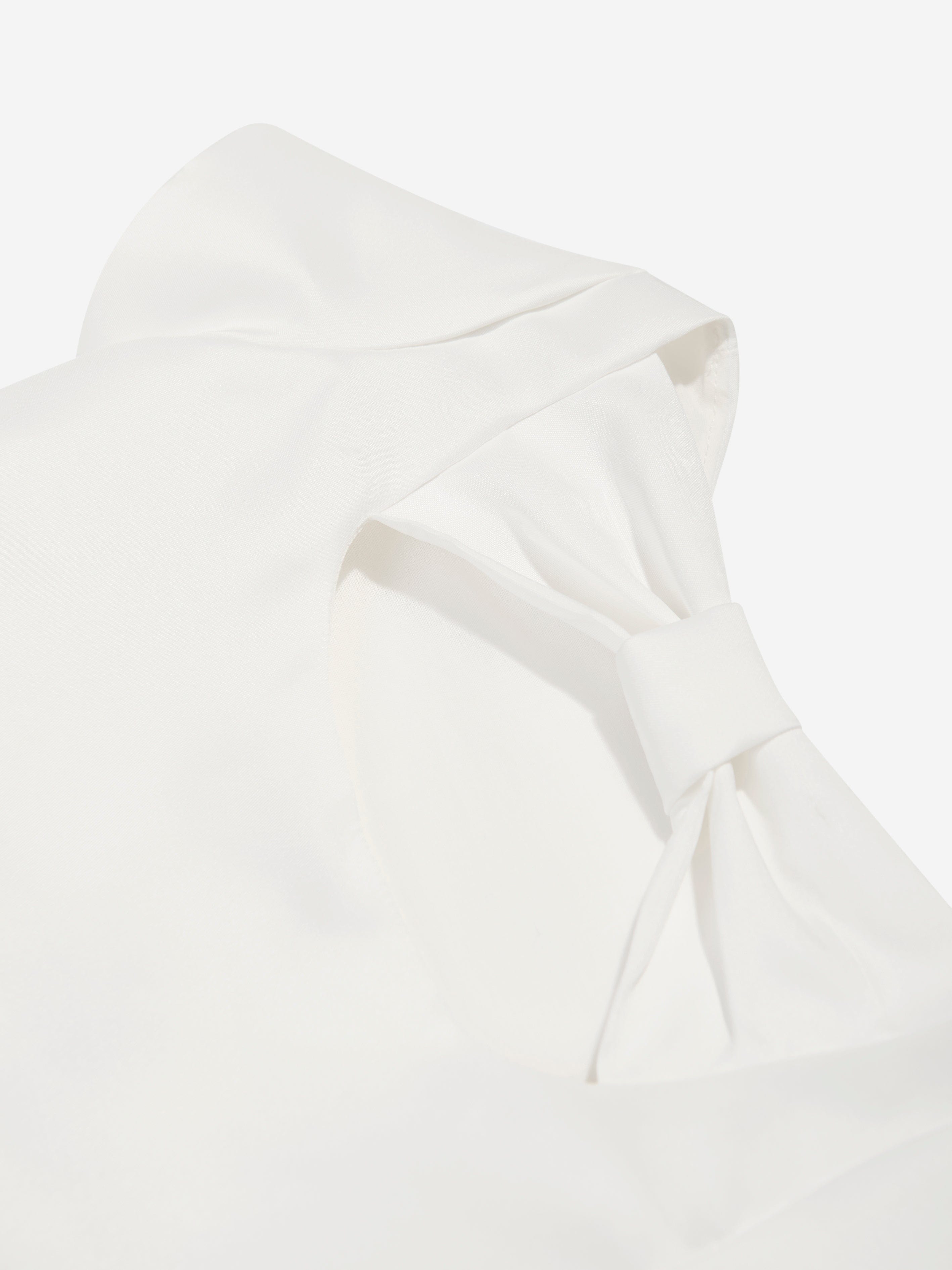 Mama Luma Girls Ruffle Blouse in Ivory Popular