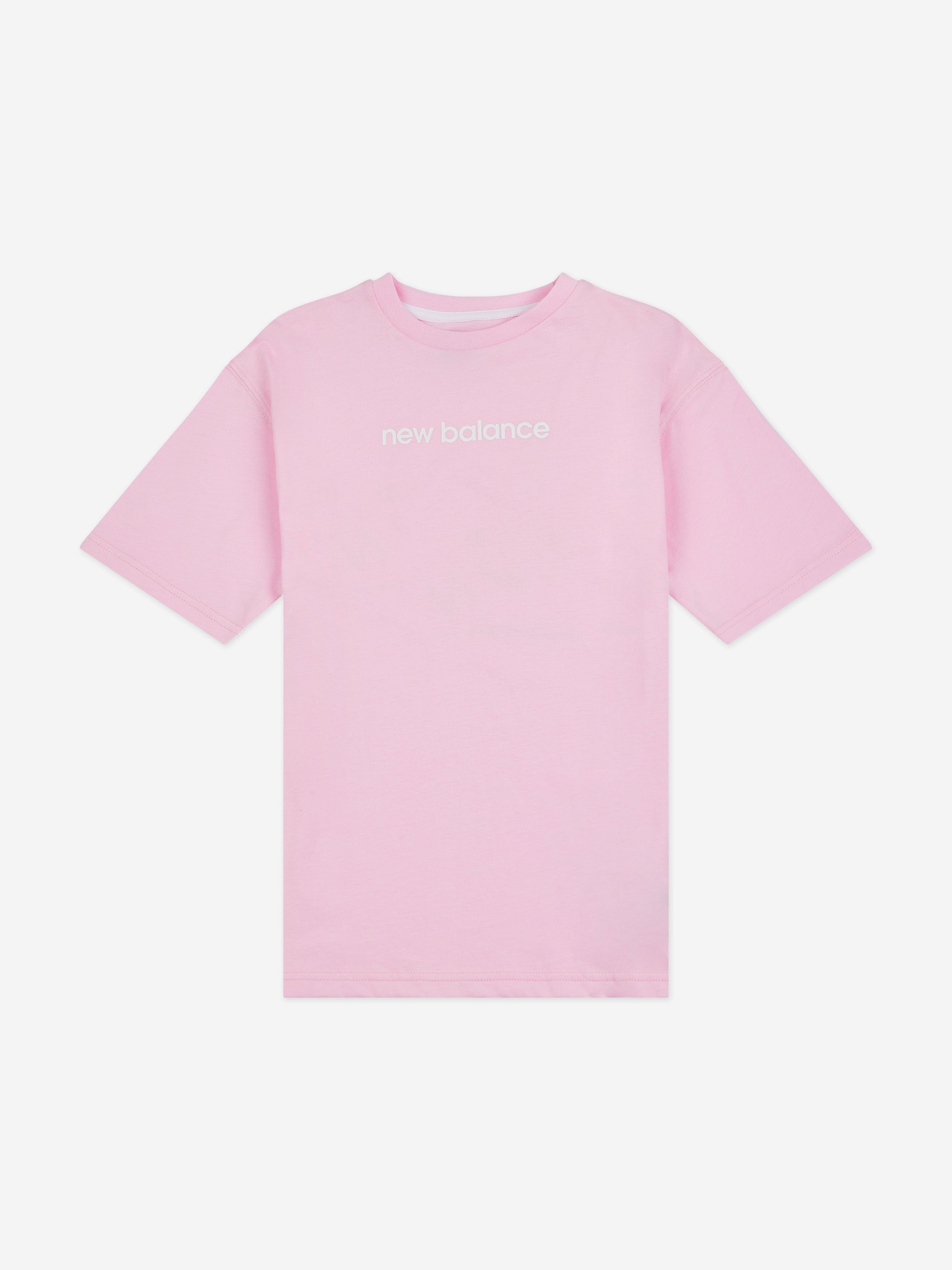 New Balance Girls Floral Trainers Back Graphics T-Shirt in Pink Outlet Largest Supplier