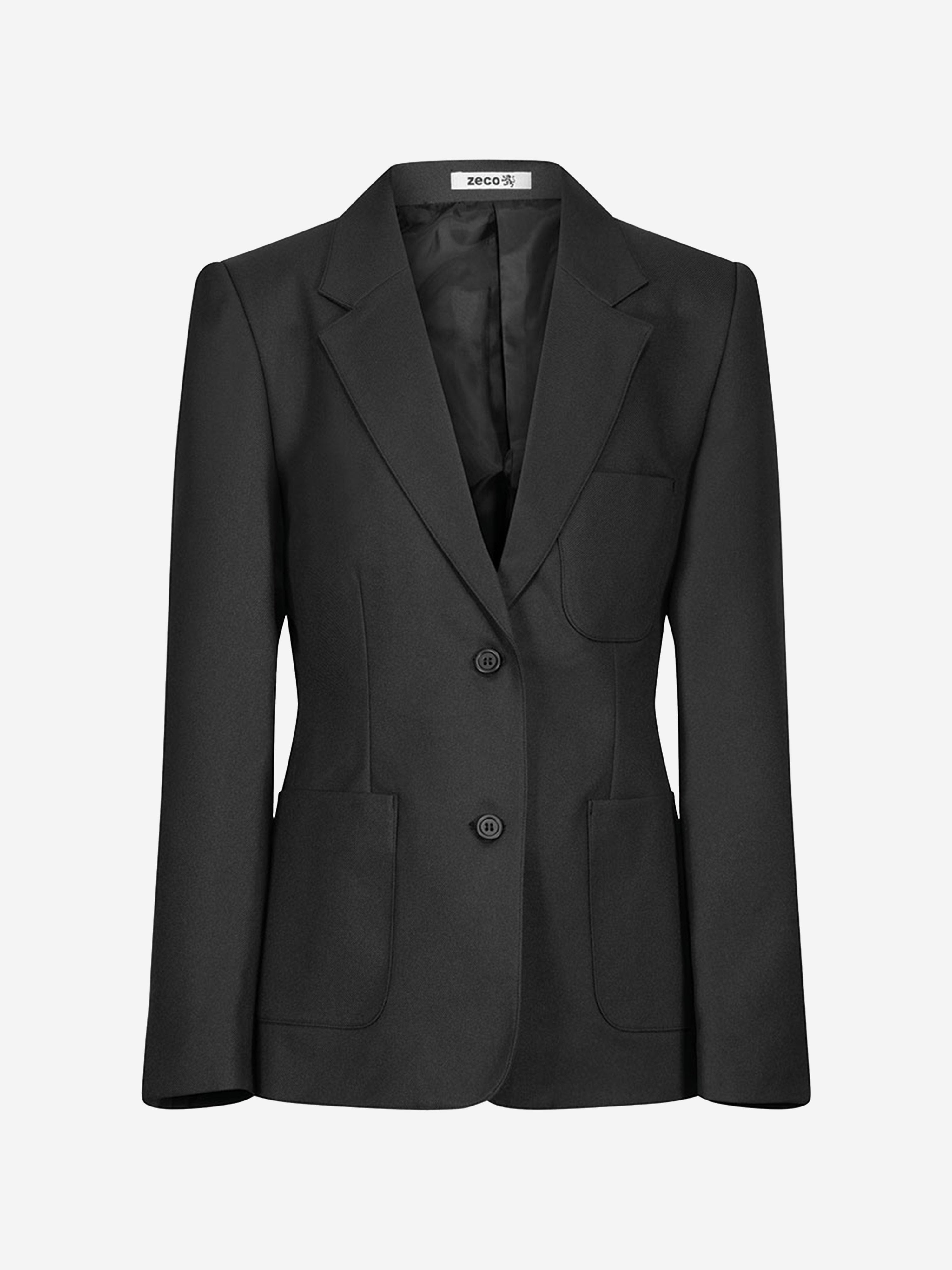 Zeco Girls School Fitted Eco Blazer in Black Clearance From China