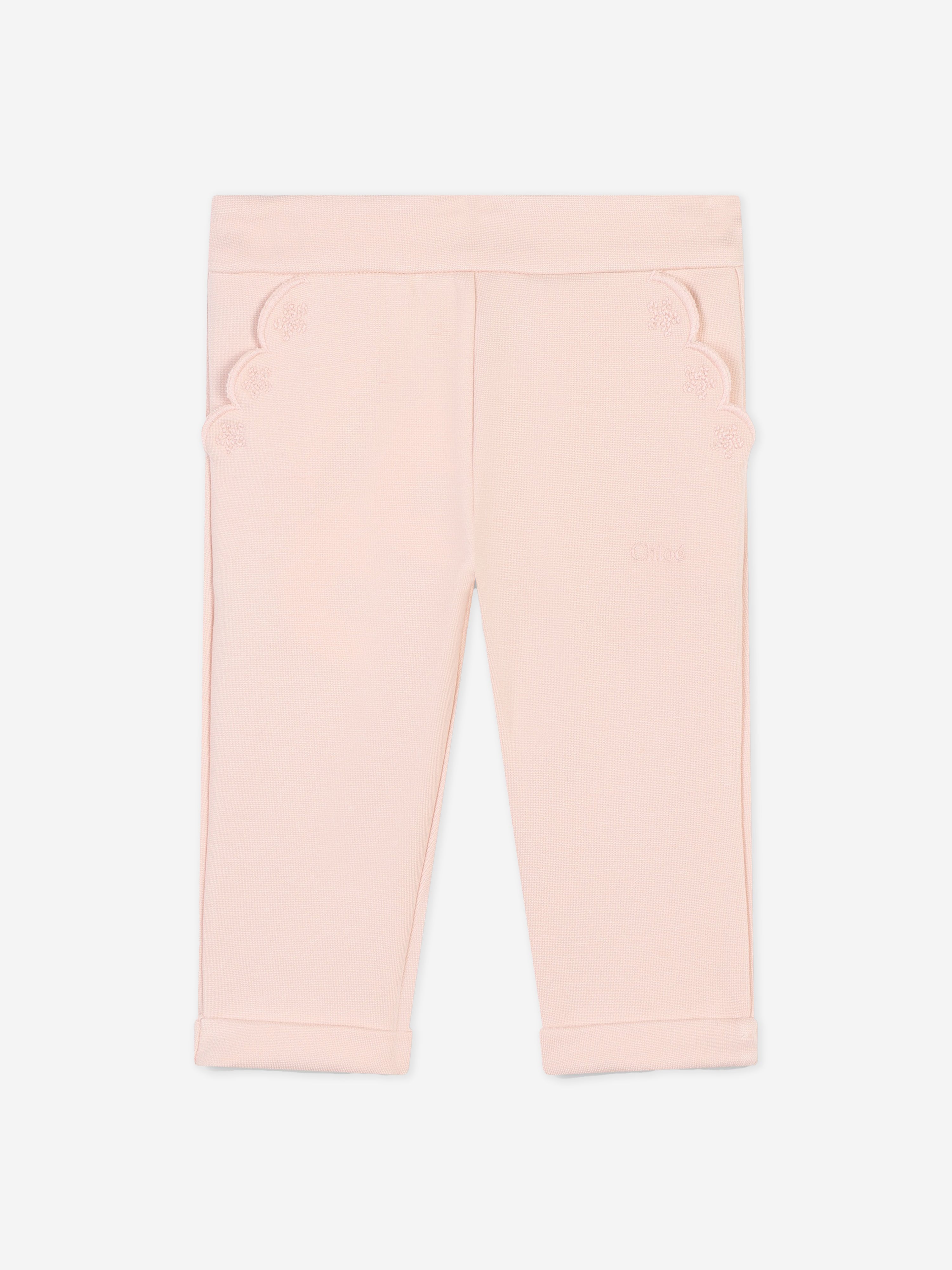 Chlo¨¦ Baby Girls Milano Trousers in Pink Outlet Low Pice Fee Shipping