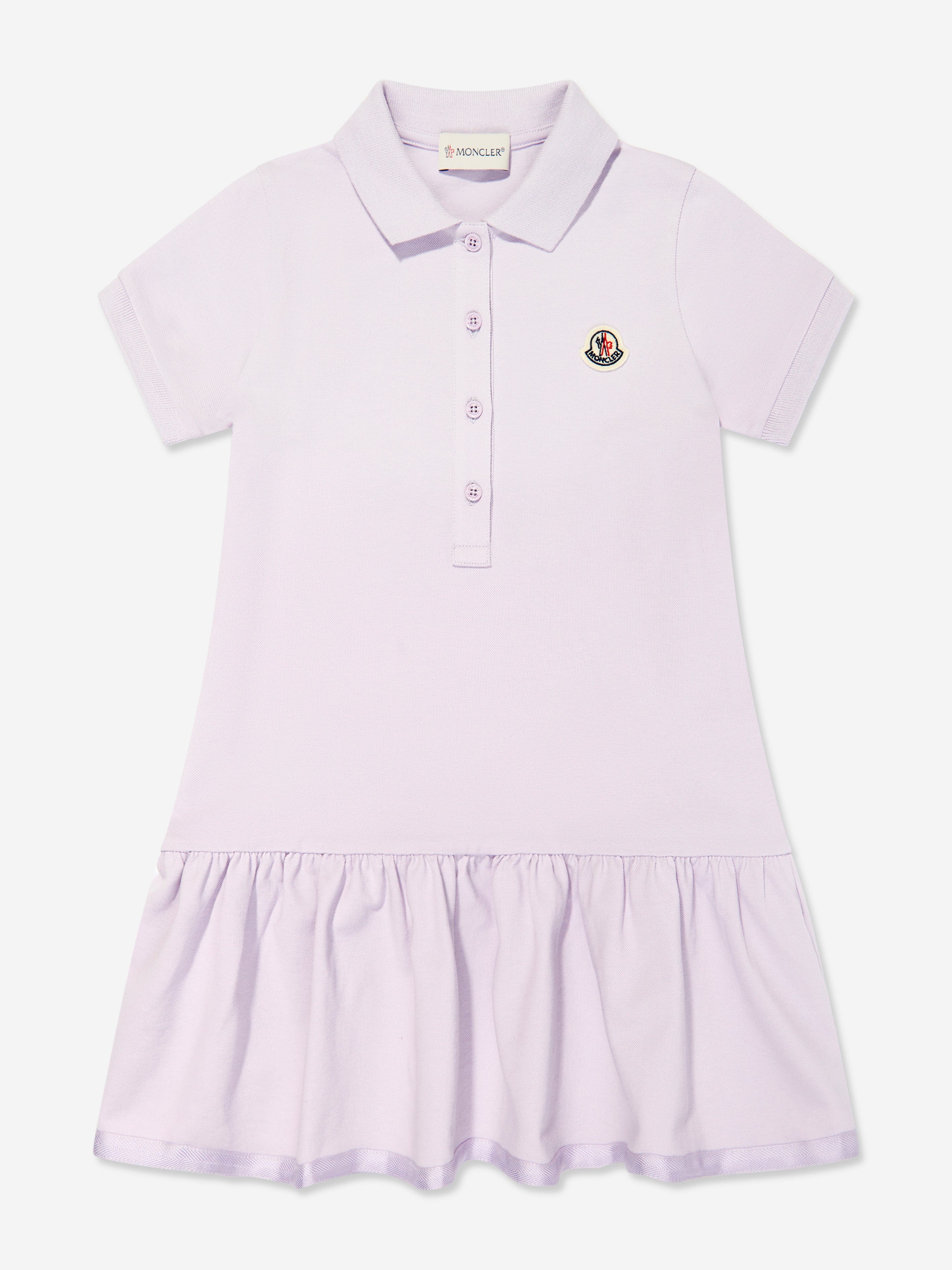 Moncler Enfant Girls Logo Polo Dress in Purple Marketable Cheap Pice