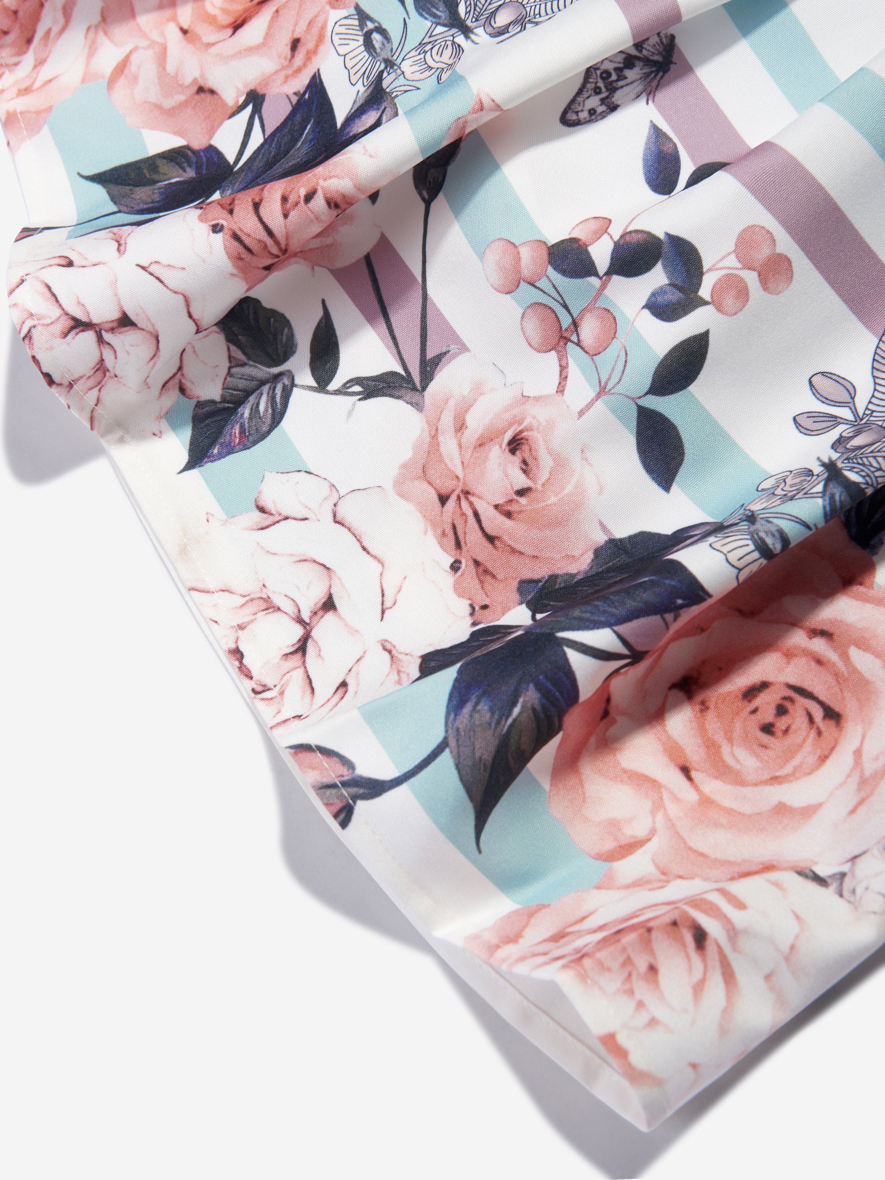 iAMe Girls Floral Printed A Line Dress in White Genuine Cheap Online
