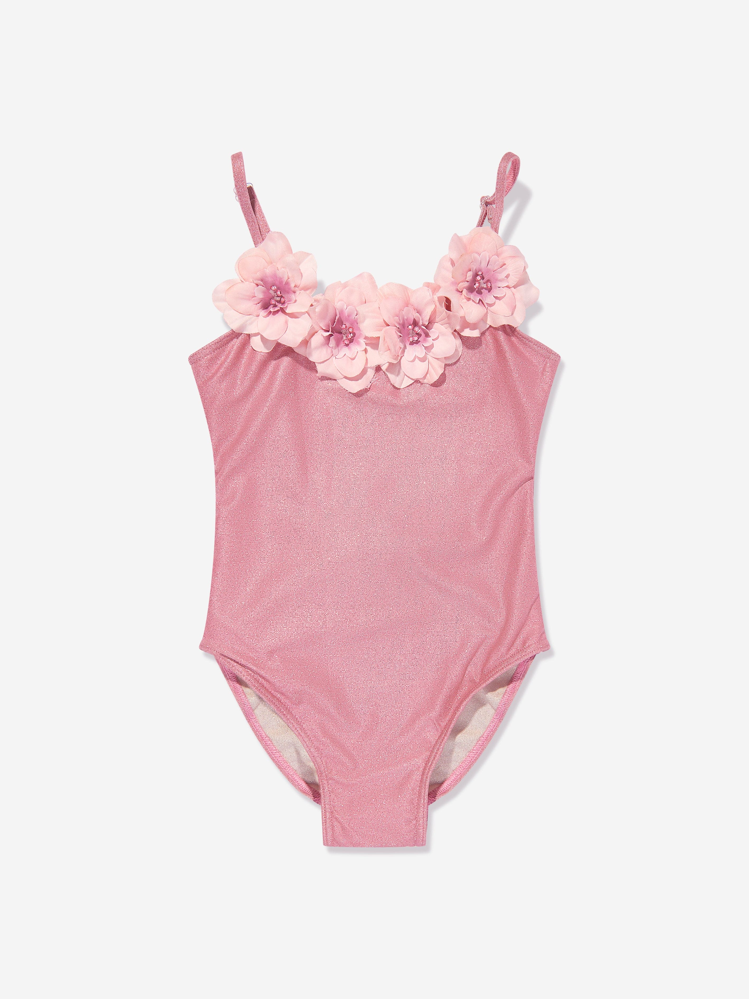 Selini Action Girls Flower Swimsuit in Pink Hot Sale Cheap Pice