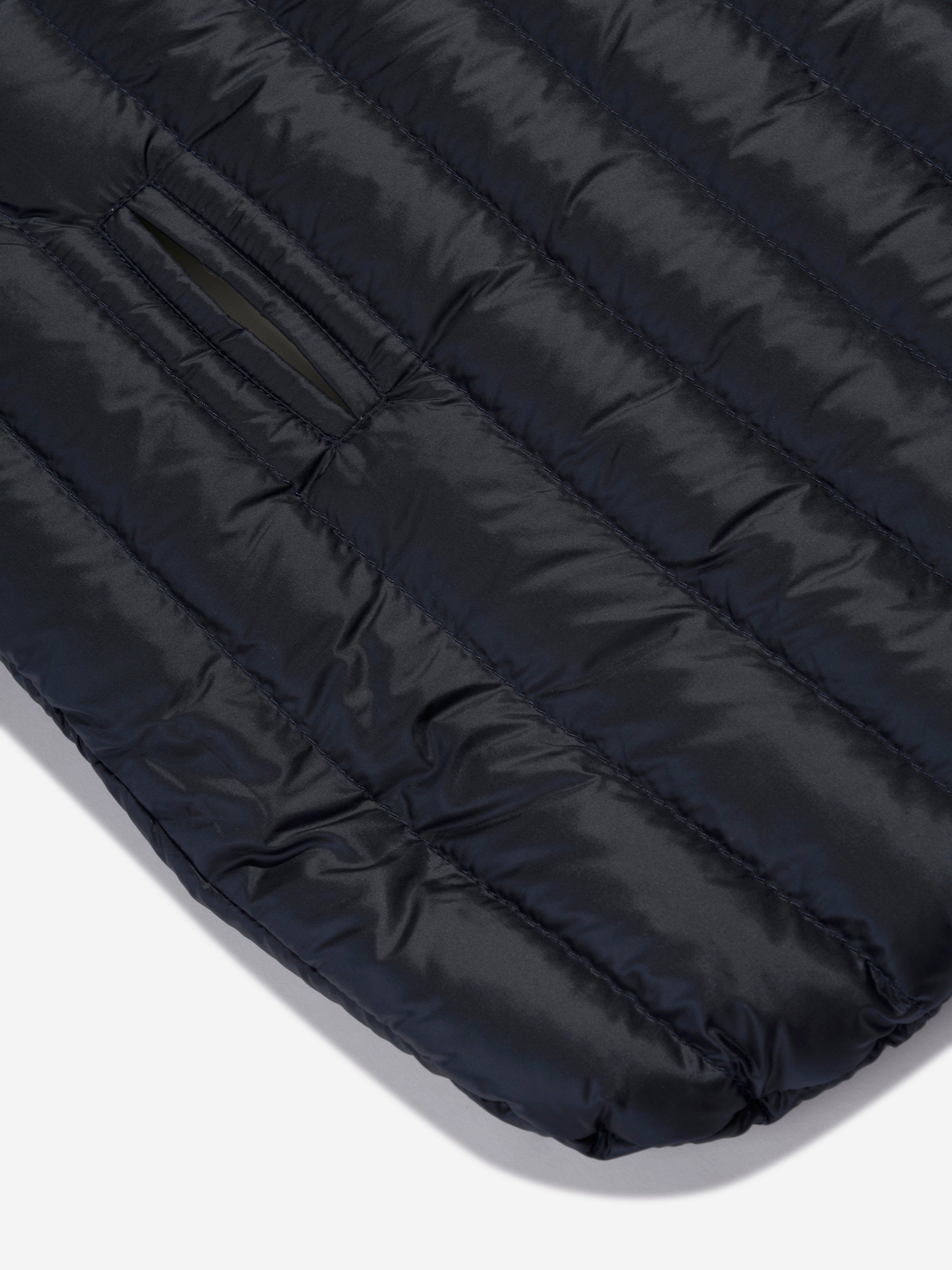 Moncler Enfant Baby Down Padded Nest in Navy Discount Low Shipping Fee