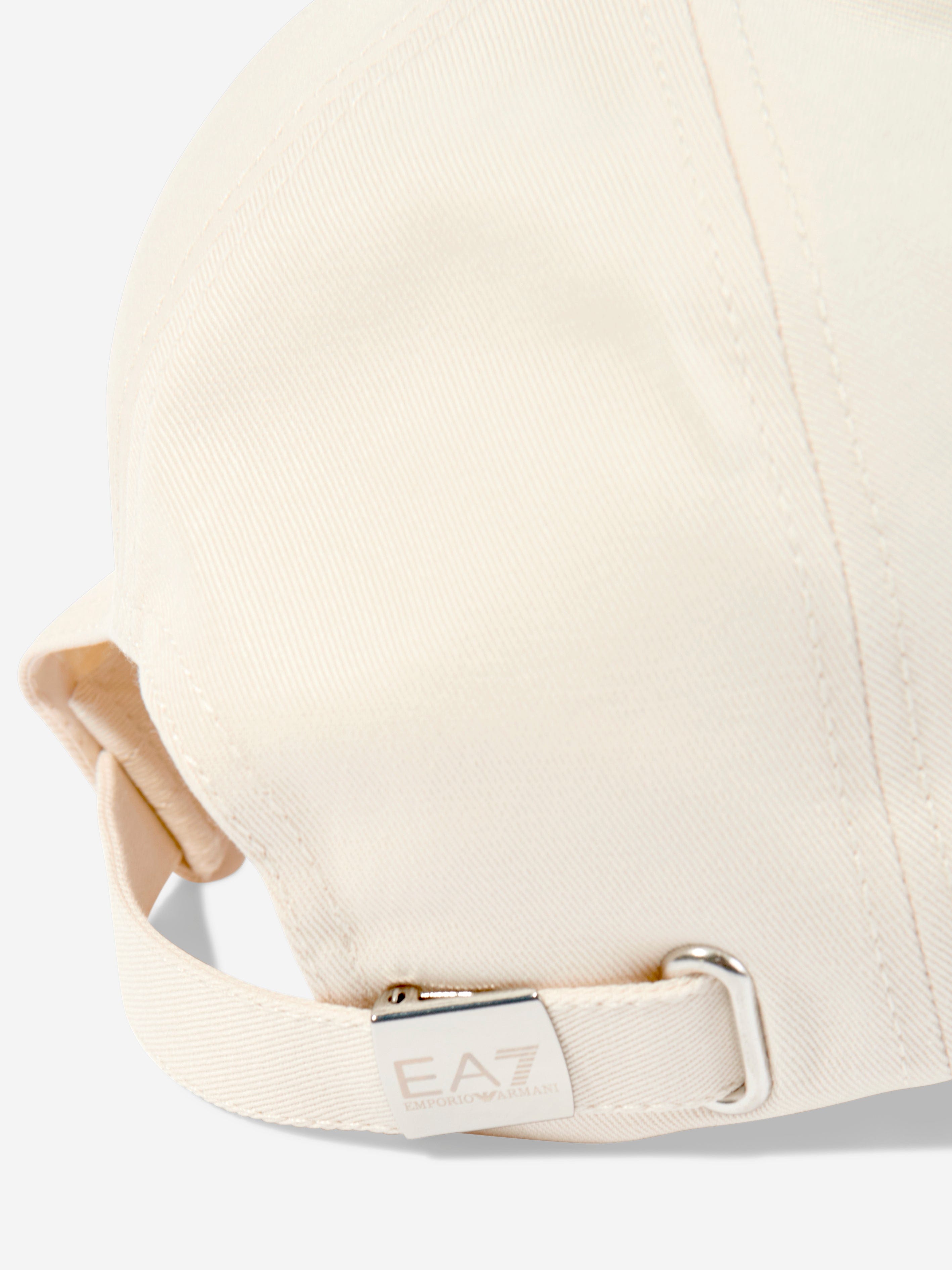 EA7 Emporio Armani Kids Logo Cap in Beige Free Shipping For Sale