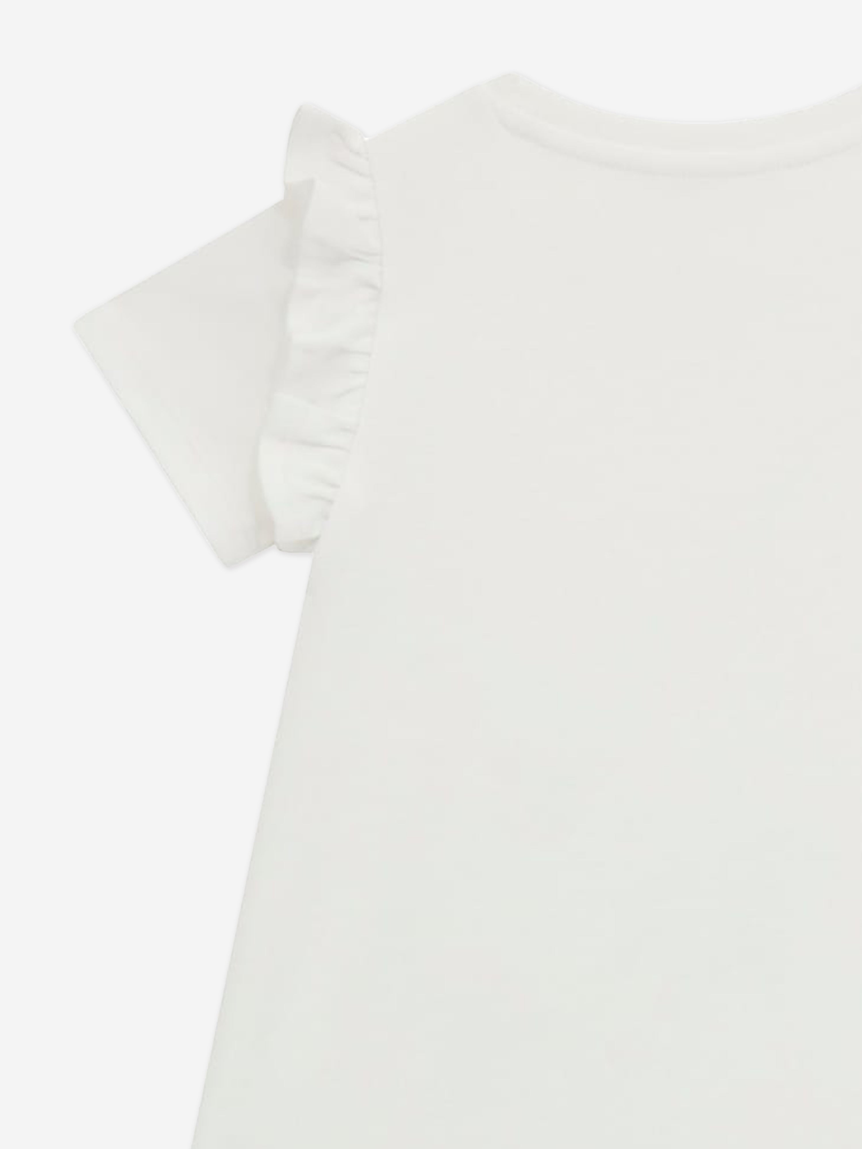 Girls Bag Print Dress in White With Credit Card