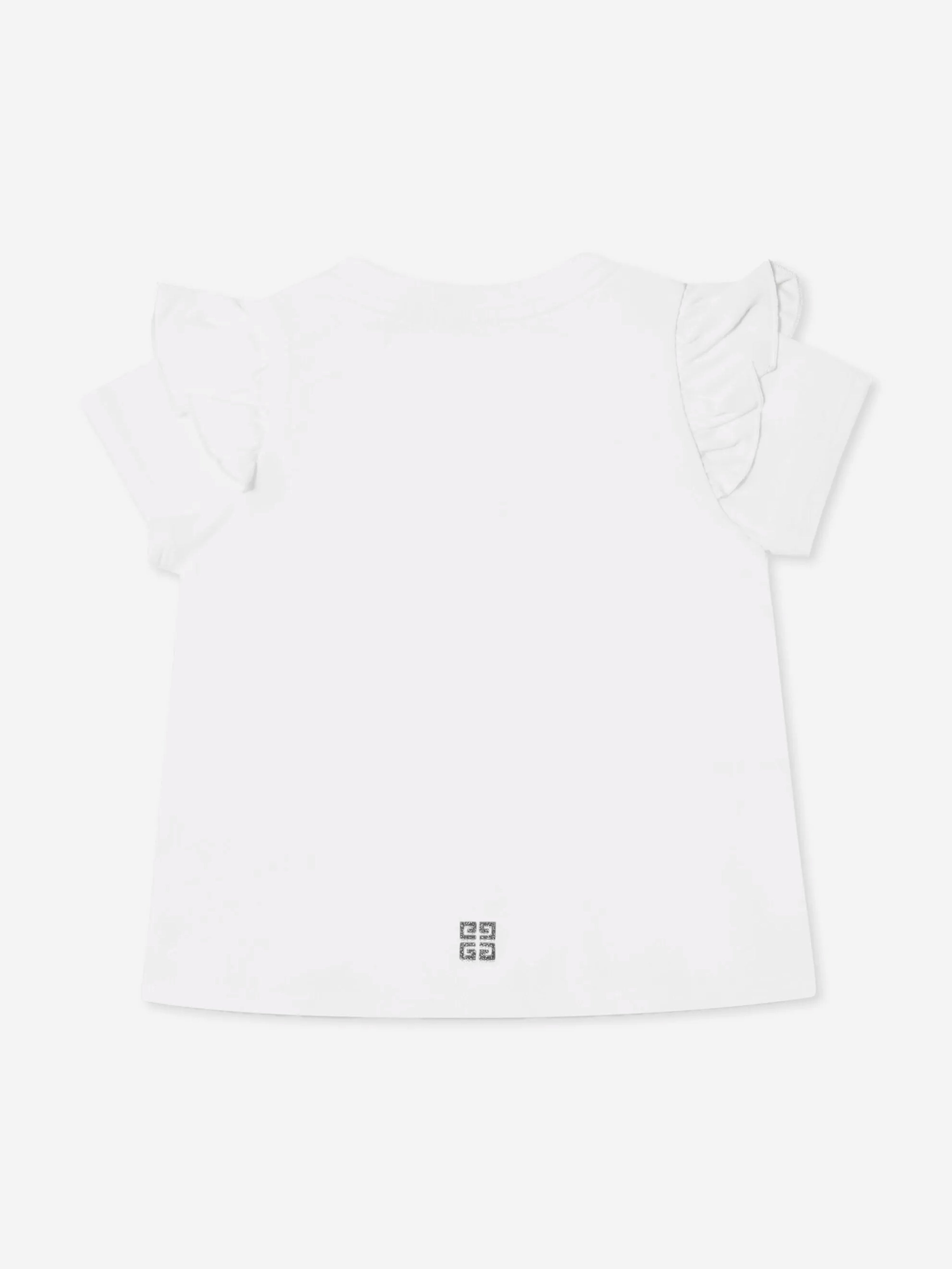 Baby Girls Glitter Logo T-Shirt in White Cheap New Styles