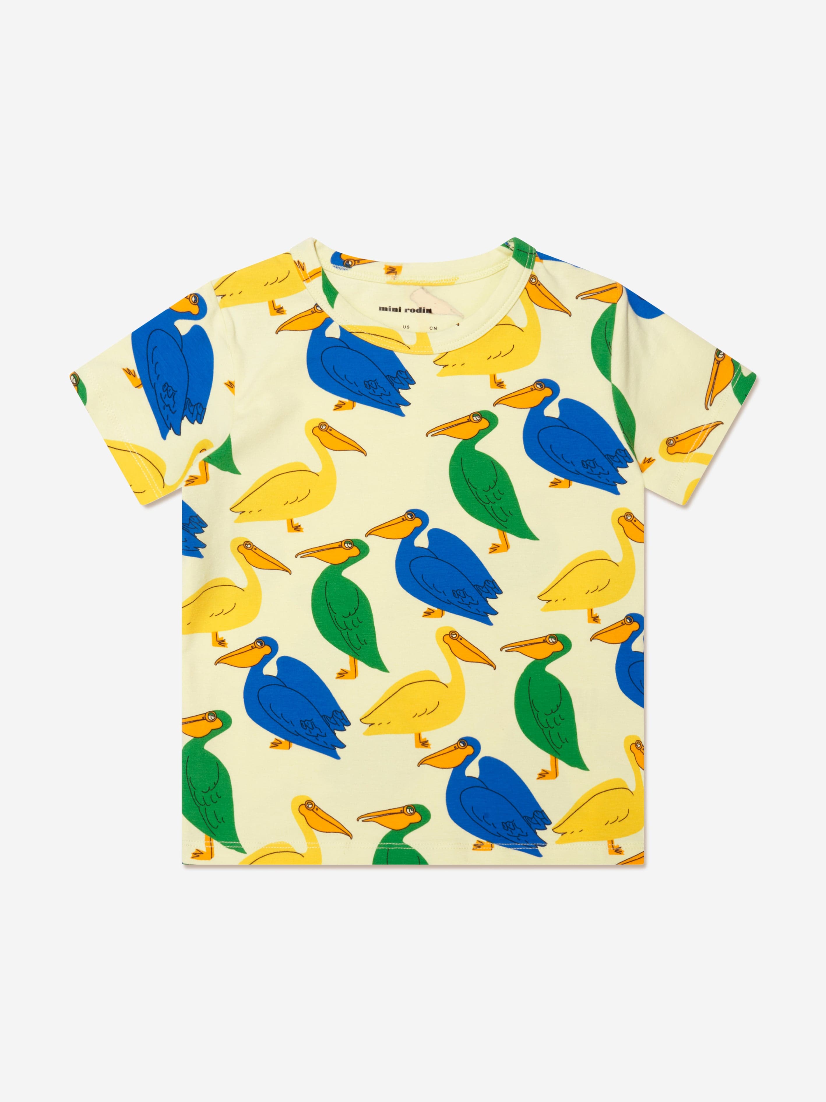 Mini Rodini Kids Pelican T-Shirt in Yellow Recommend Online