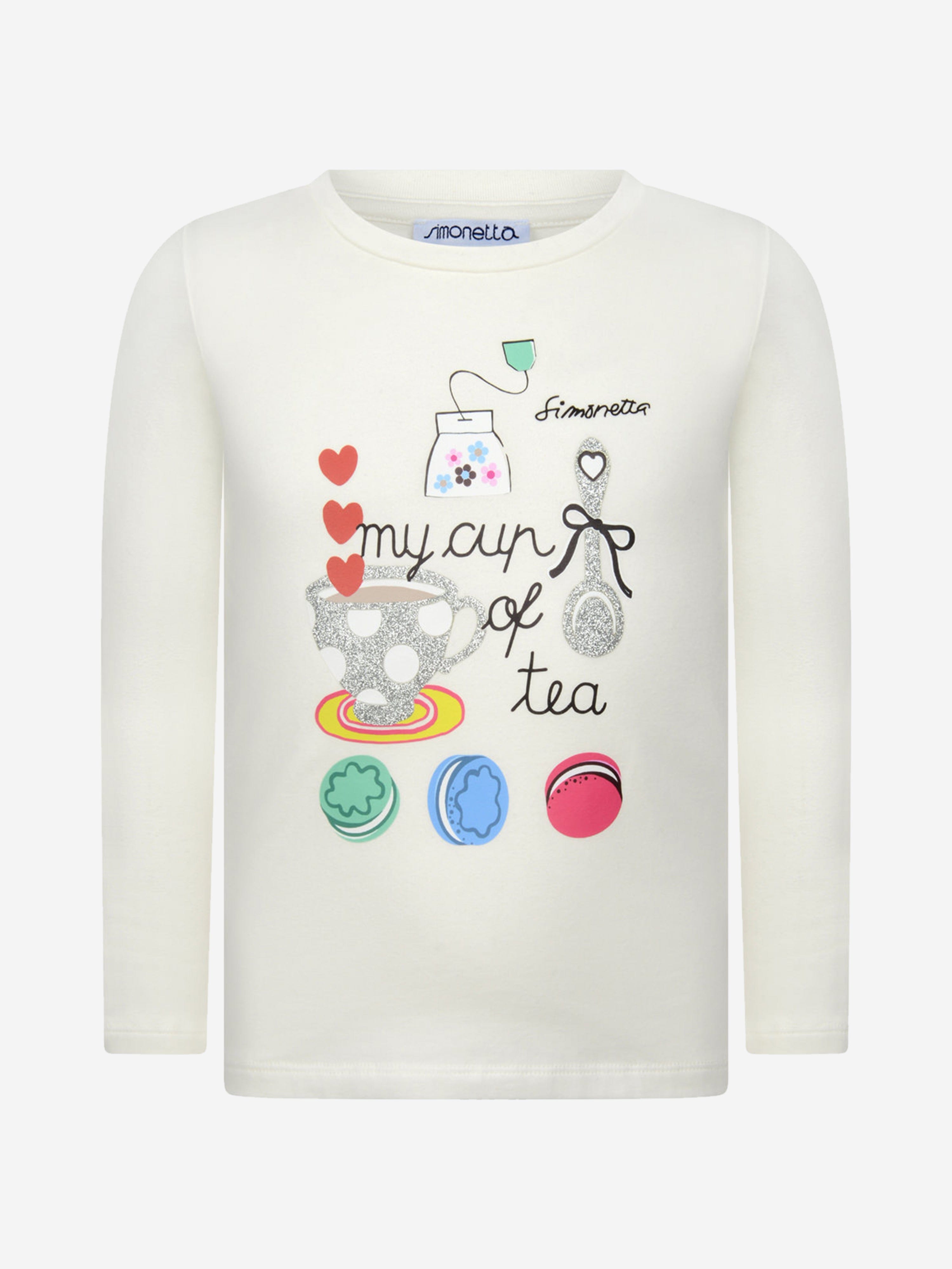 Simonetta Girls Cotton Jersey Top In China For Sale