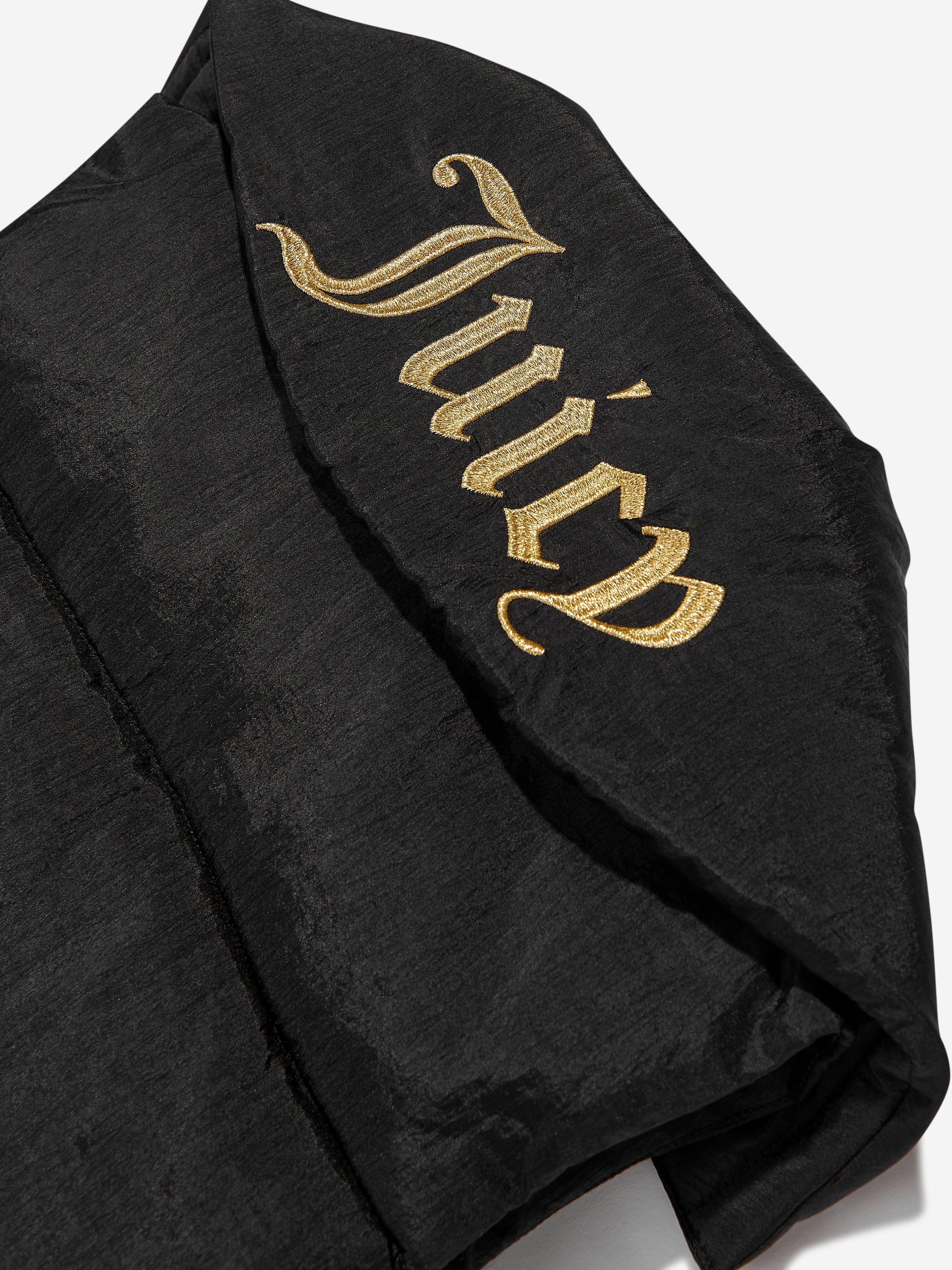 Juicy Couture Girls Diamante Logo Gilet in Black Clearance Latest