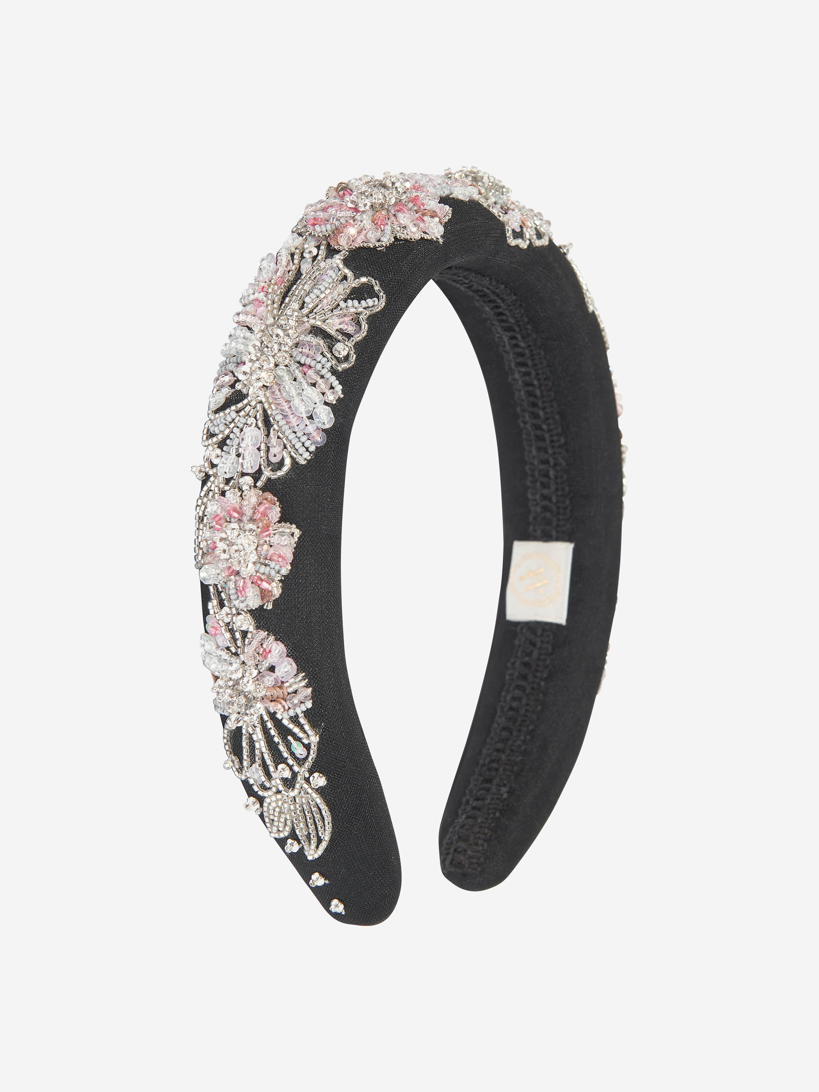 Maison Ava Girls Embellished Headband in Black Latest Sale Online