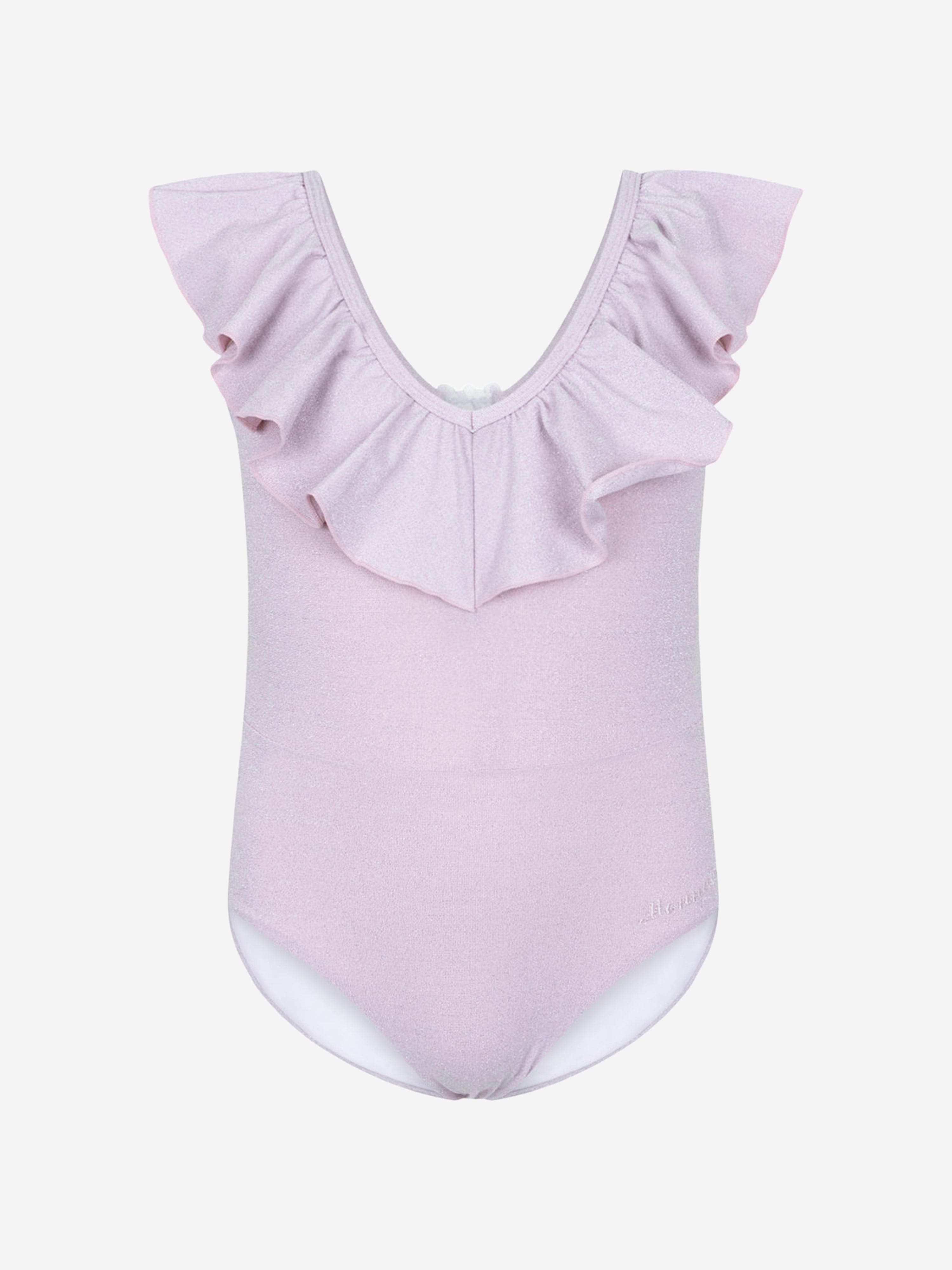 Monnalisa Girls Swimsuit - RuffSwimsuit Free Shipping Genuine