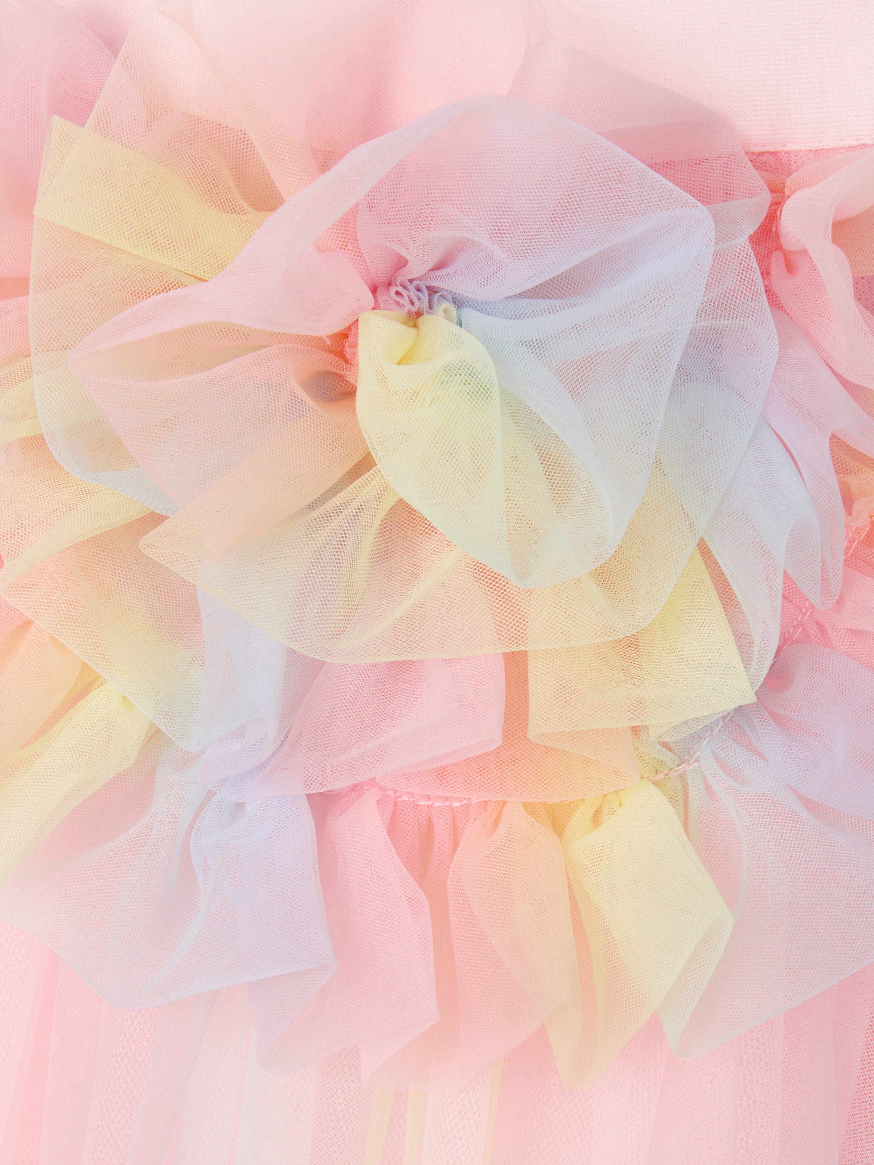 Girls Rosheen Tulle Dress in Pink Low Cost For Sale