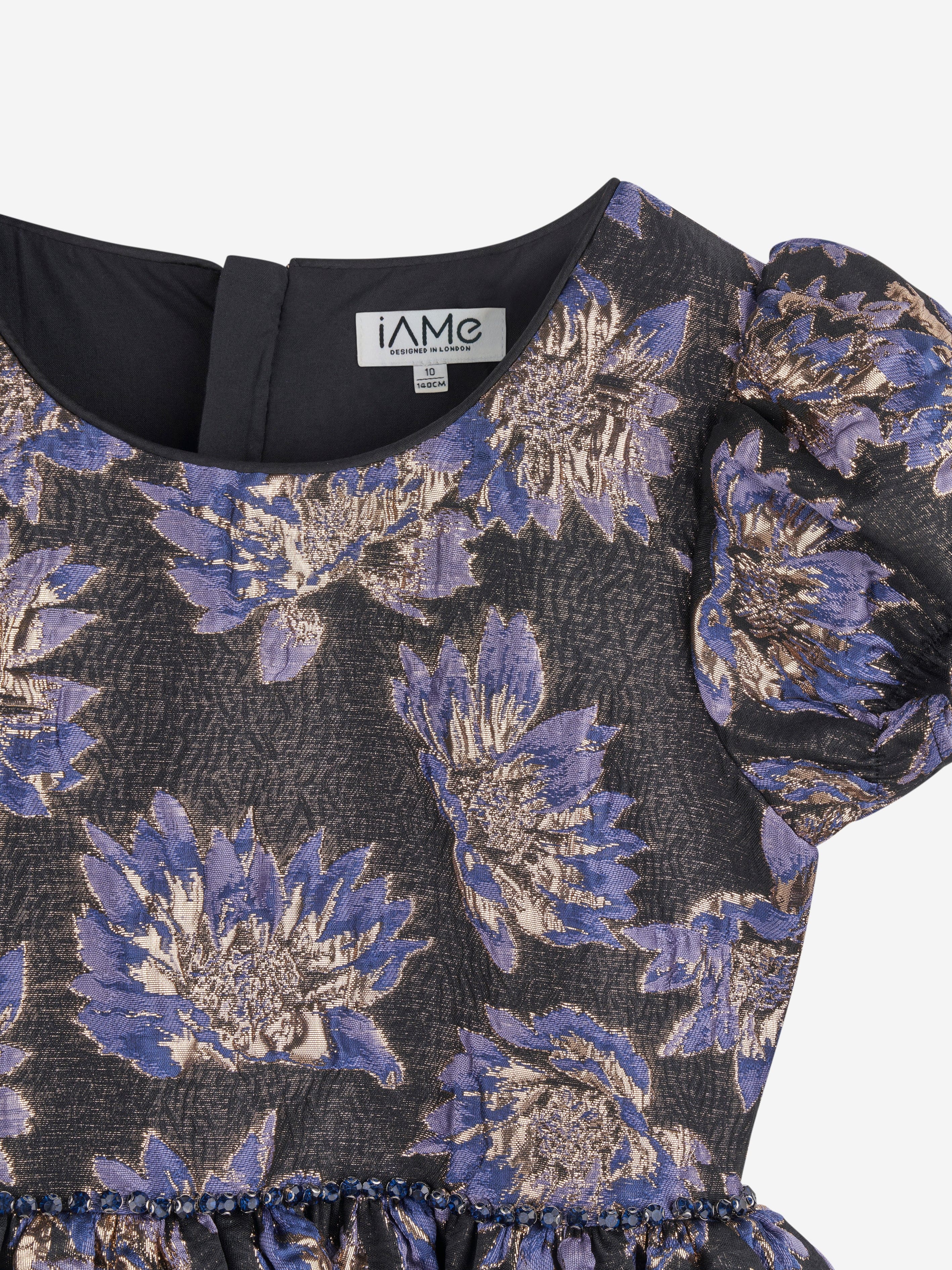 iAMe Girls All Over Print Dress in Black Cheap Geniue Stockist