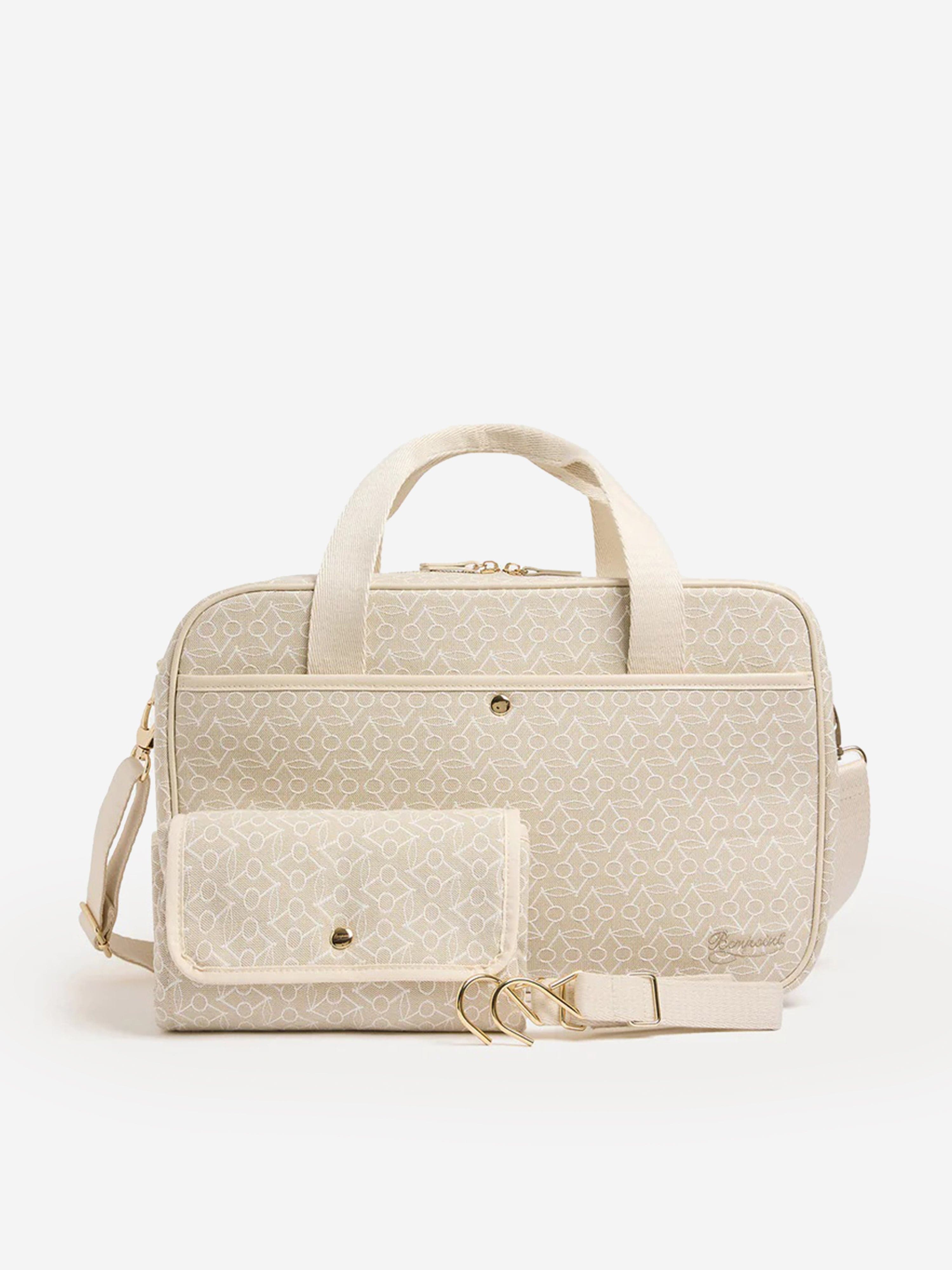 Bonpoint Baby Changing Bag in Ivory (43cm) With Mastercard For Sale