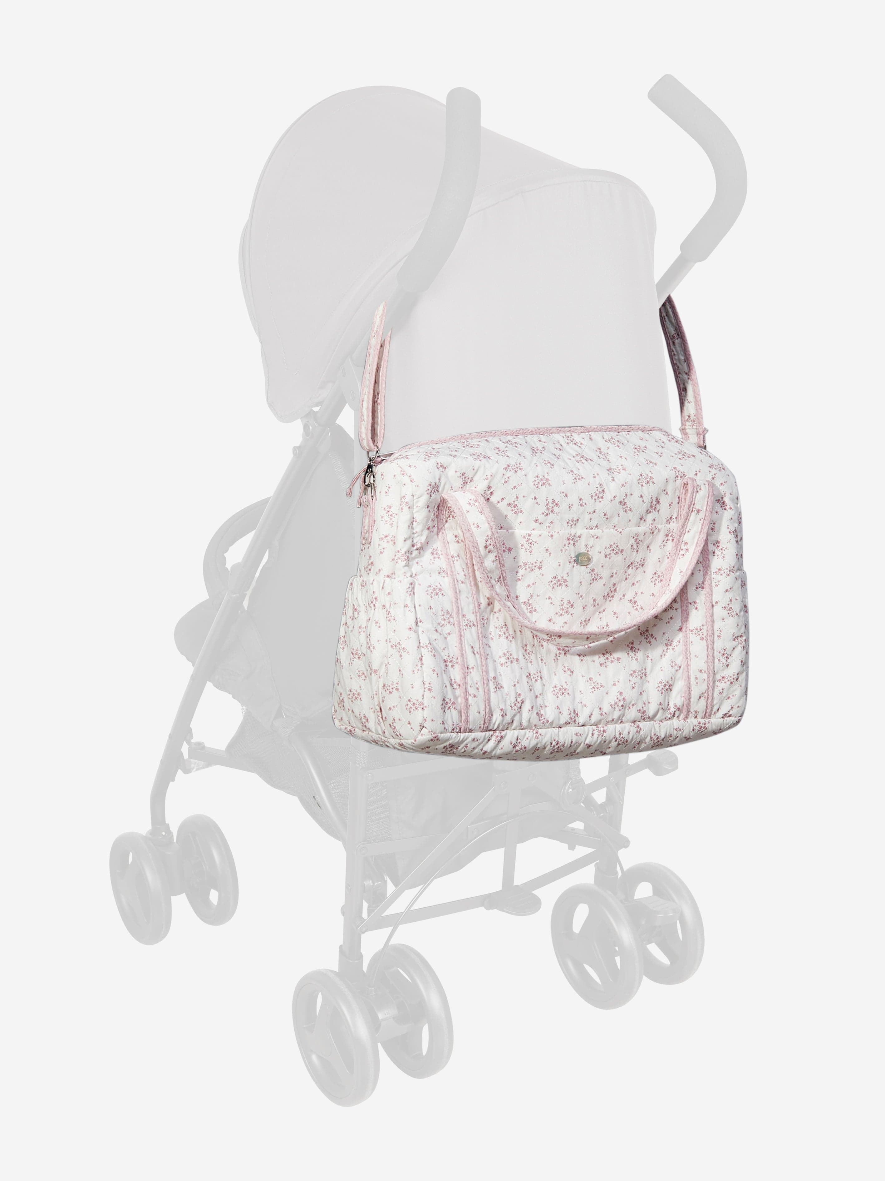 Paz Rodriguez Baby Girls Floral Print Changing Bag in Pink (47 cm) Free Shipping Clearance