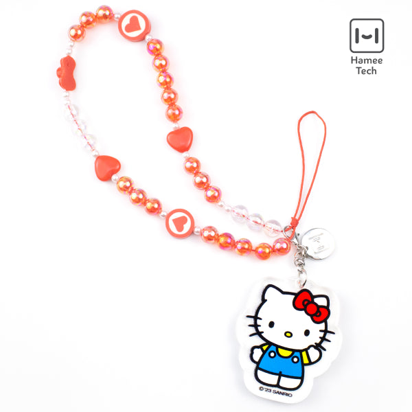 Hello Kitty Beaded Charm Mobile Phone Wrist Strap Free Shipping Order