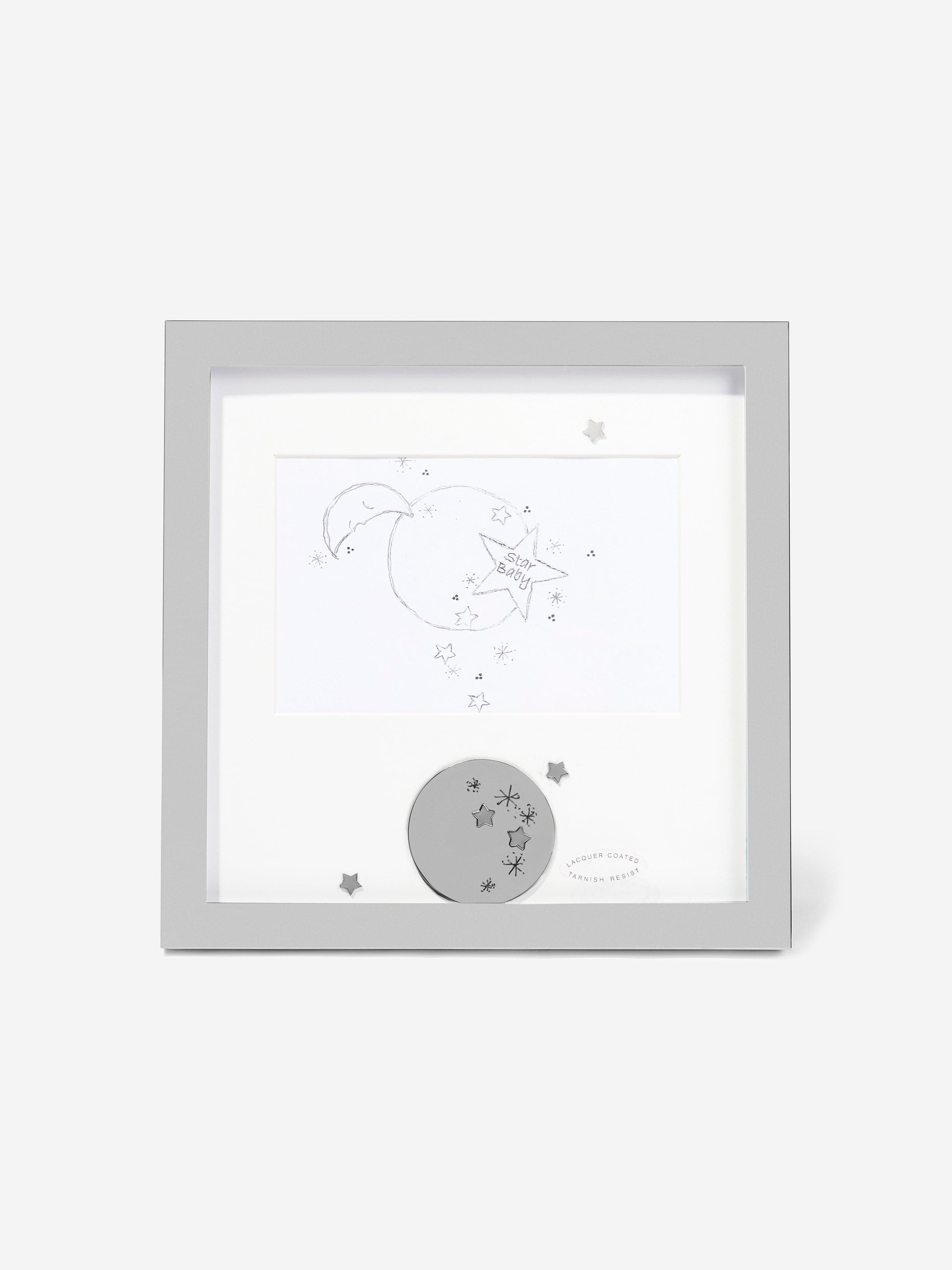 English Trousseau Baby Star Box Frame in Silver 2025 Cheap Online