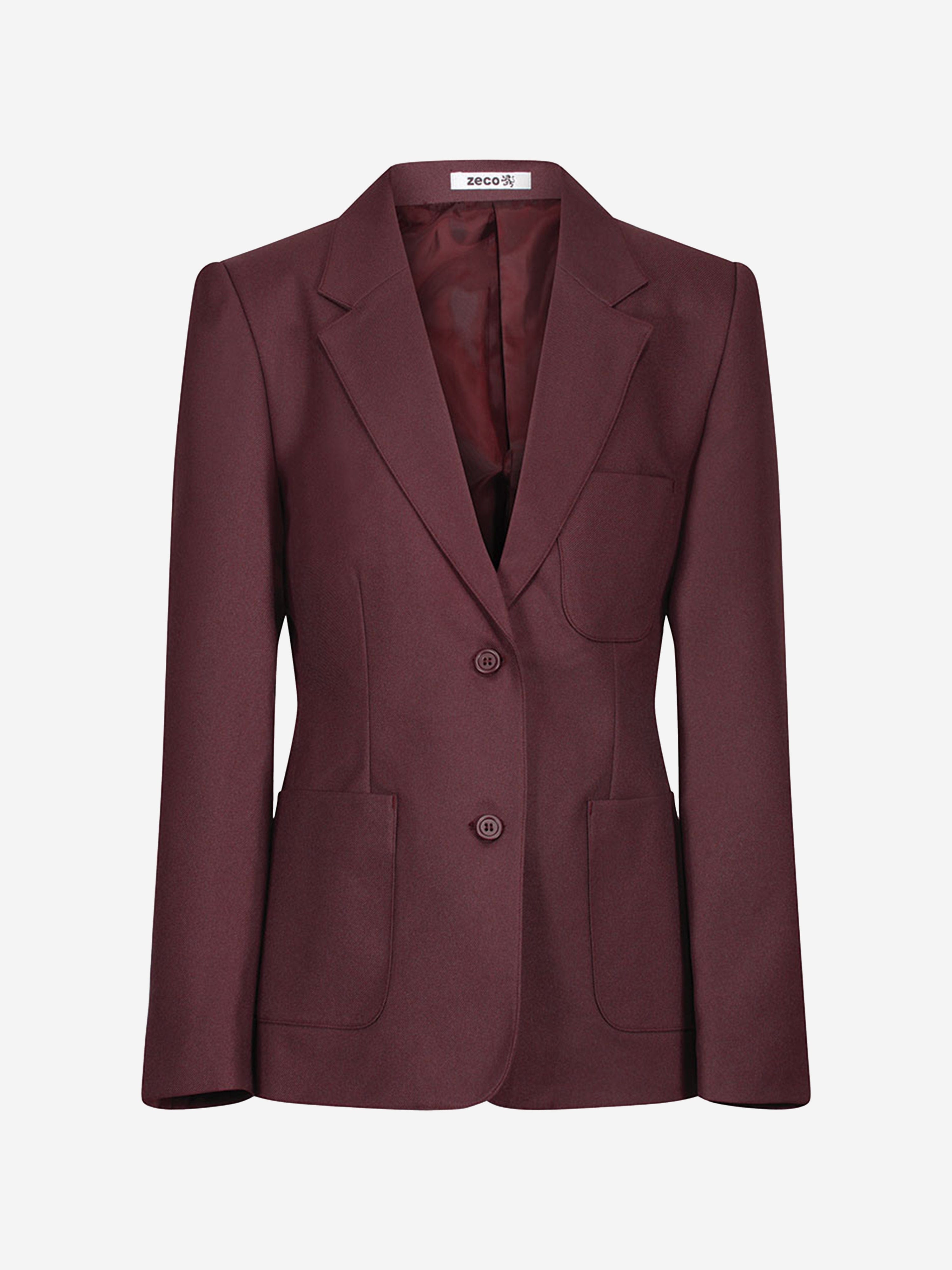Zeco Girls School Fitted Eco Blazer in Purple Free Shipping Cheap Real