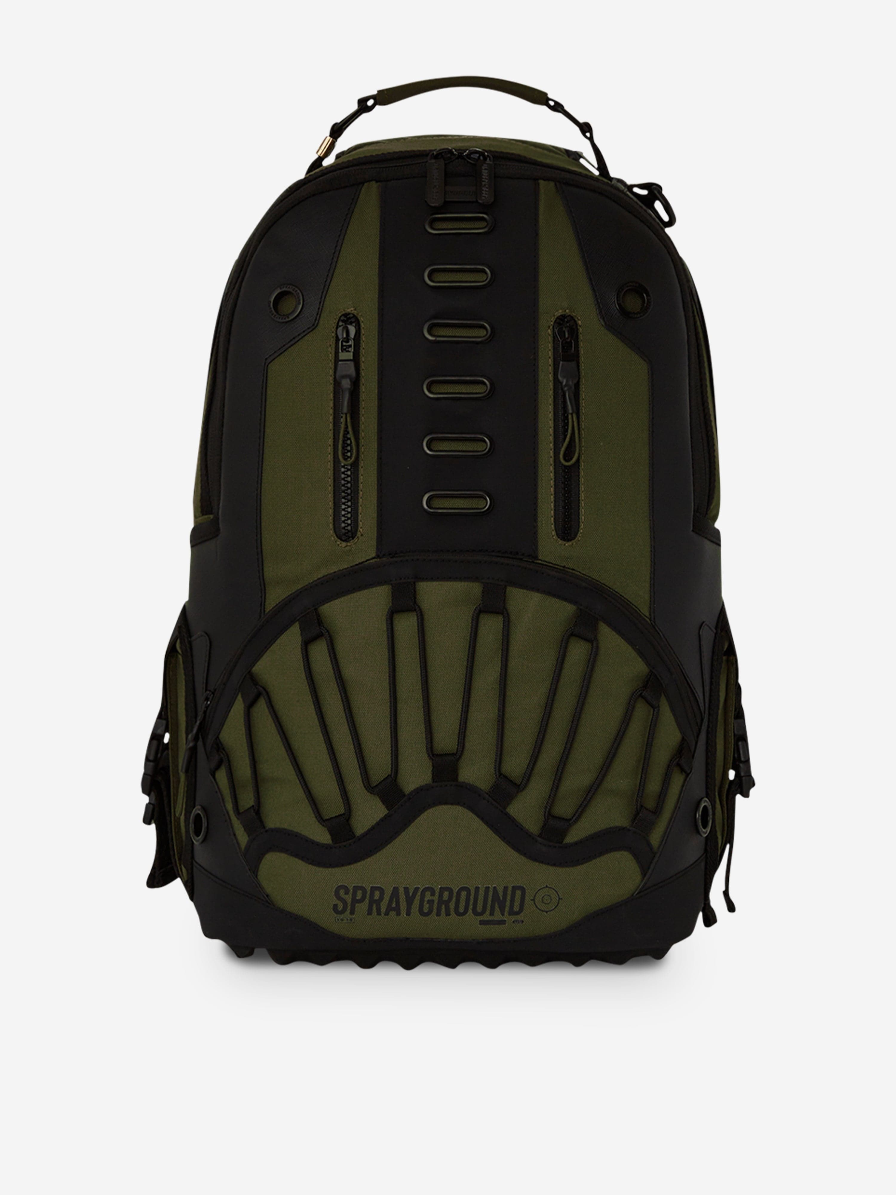 Sprayground Kids Special Ops Off Road Backpack in Green (46cm) Visa Payment