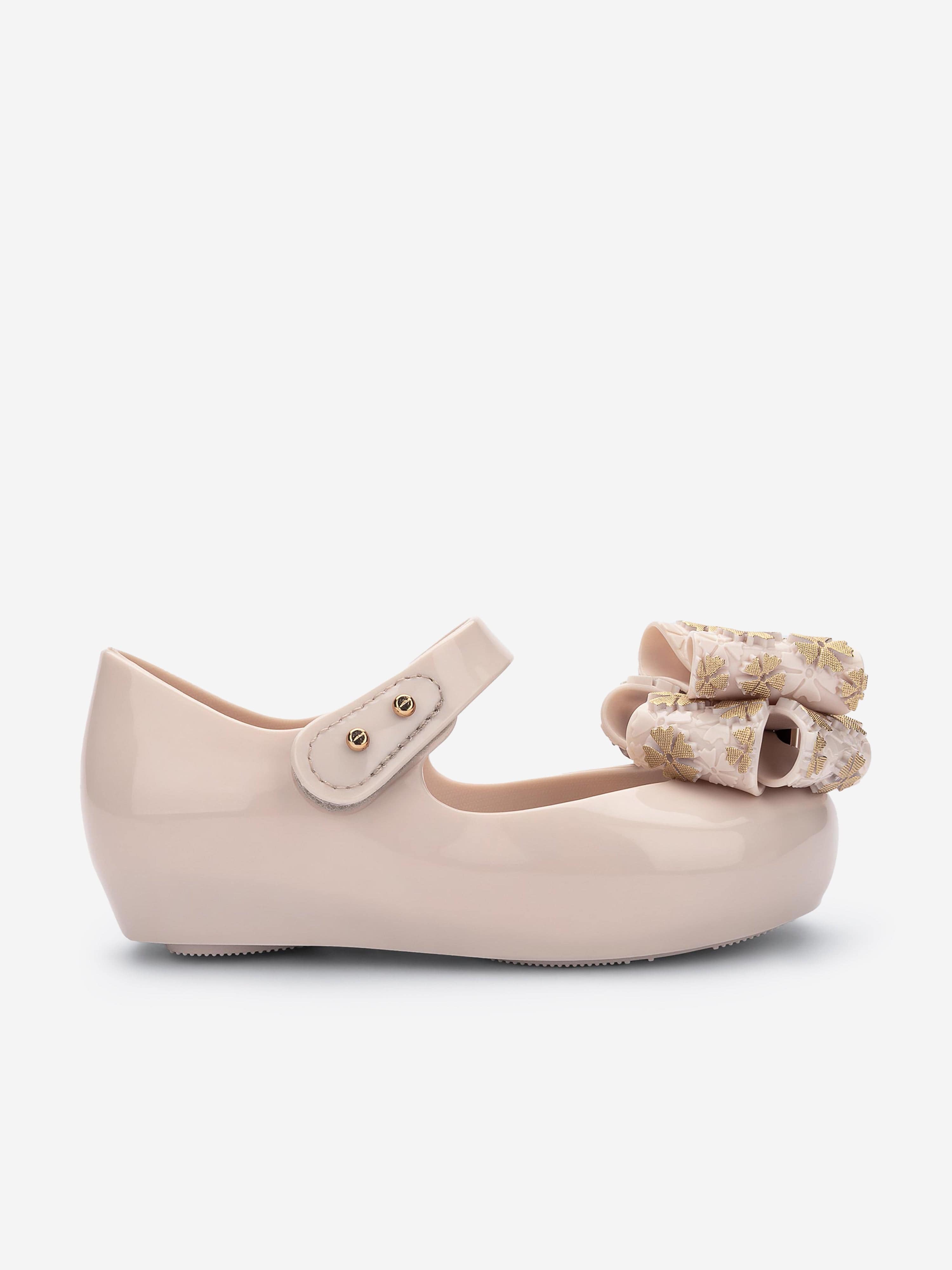 Mini Melissa Girls Ultragirl Sweet Shoes in Beige Outlet Big Discount