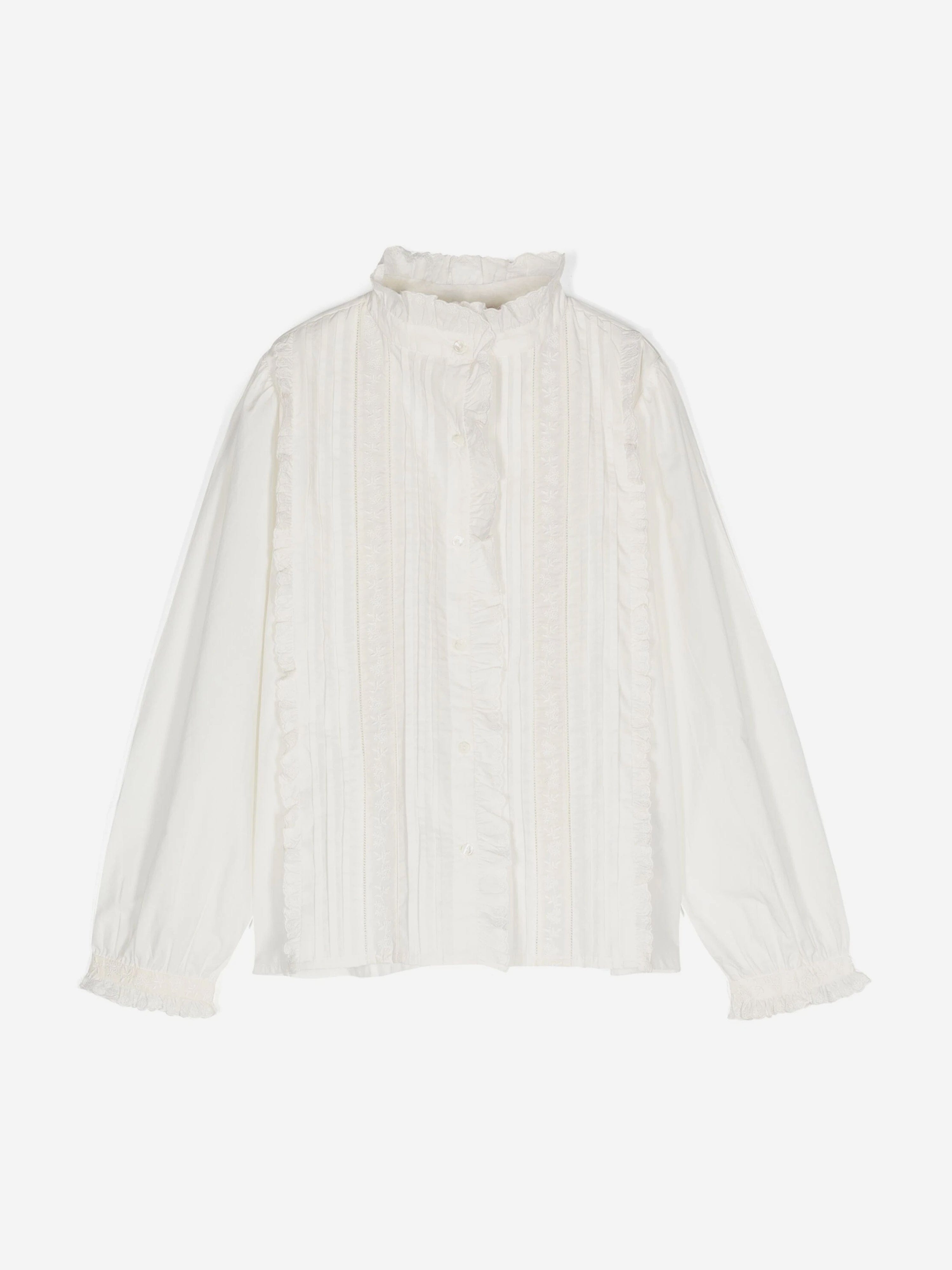 Bonpoint Girls Ginese Blouse in White Buy Cheap Factory Outlet