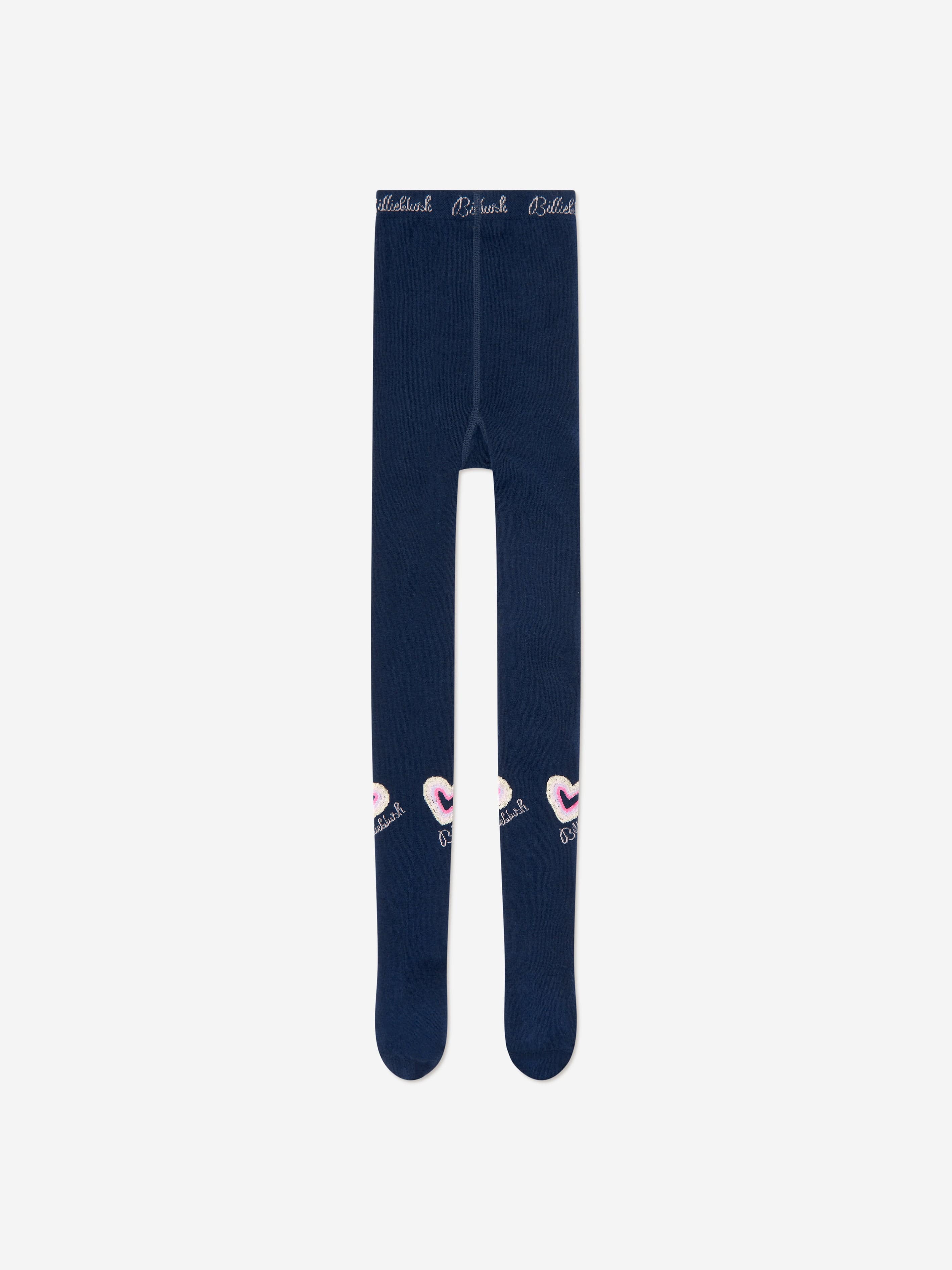 Billieblush Girls Heart Logo Tights in Navy Buy Cheap Footlocker Finishline