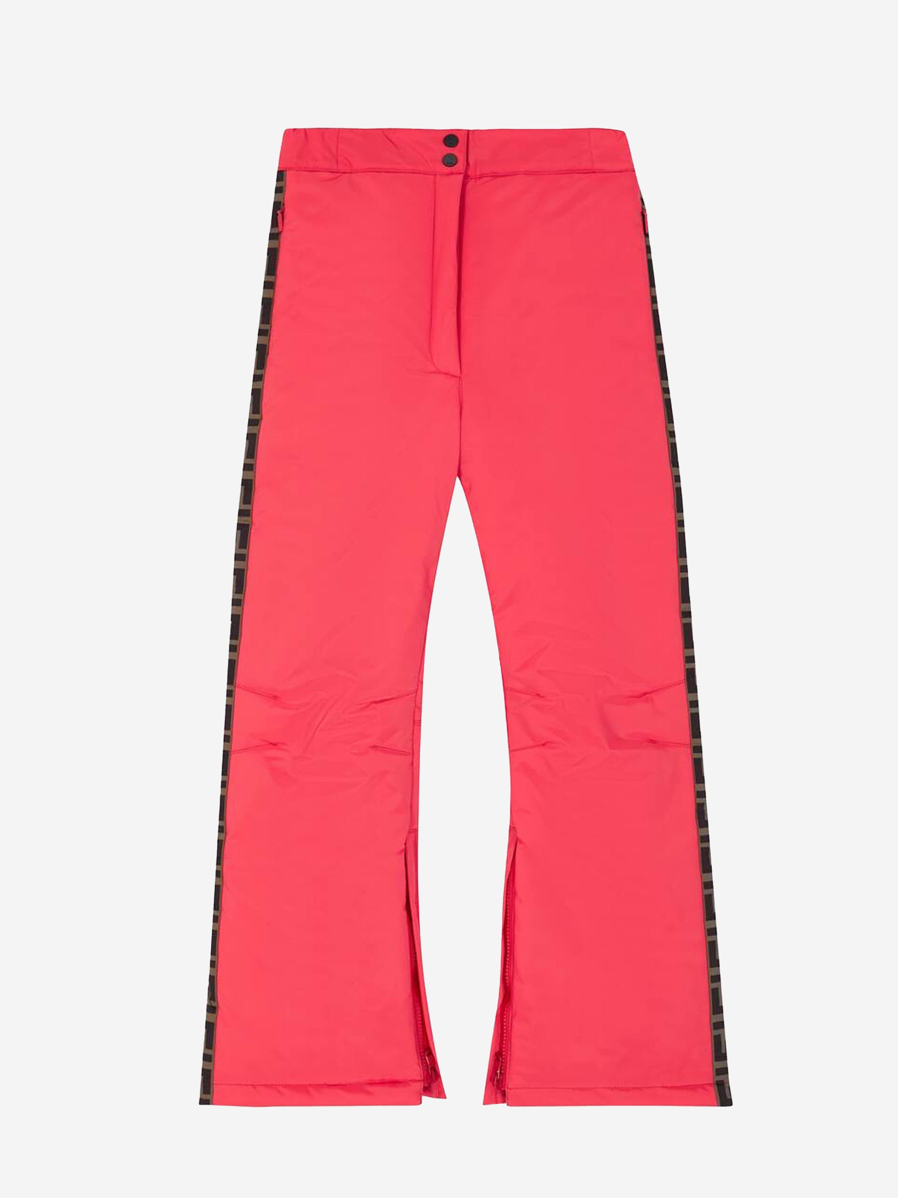 Fendi Girls FF Logo Trim Ski Trousers High Quality Cheap Pice