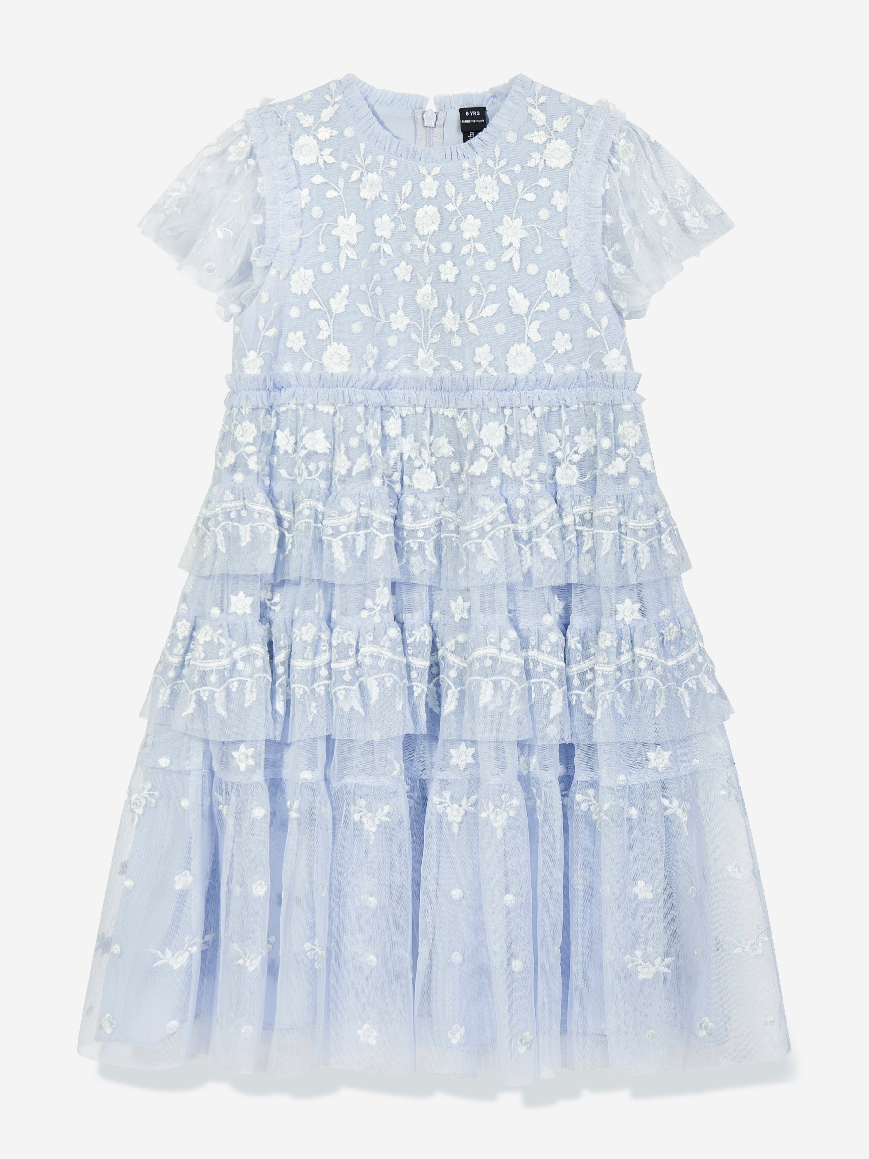 Needle & Thread Girls Angelica Lace Dress in Blue Quality From China Cheap