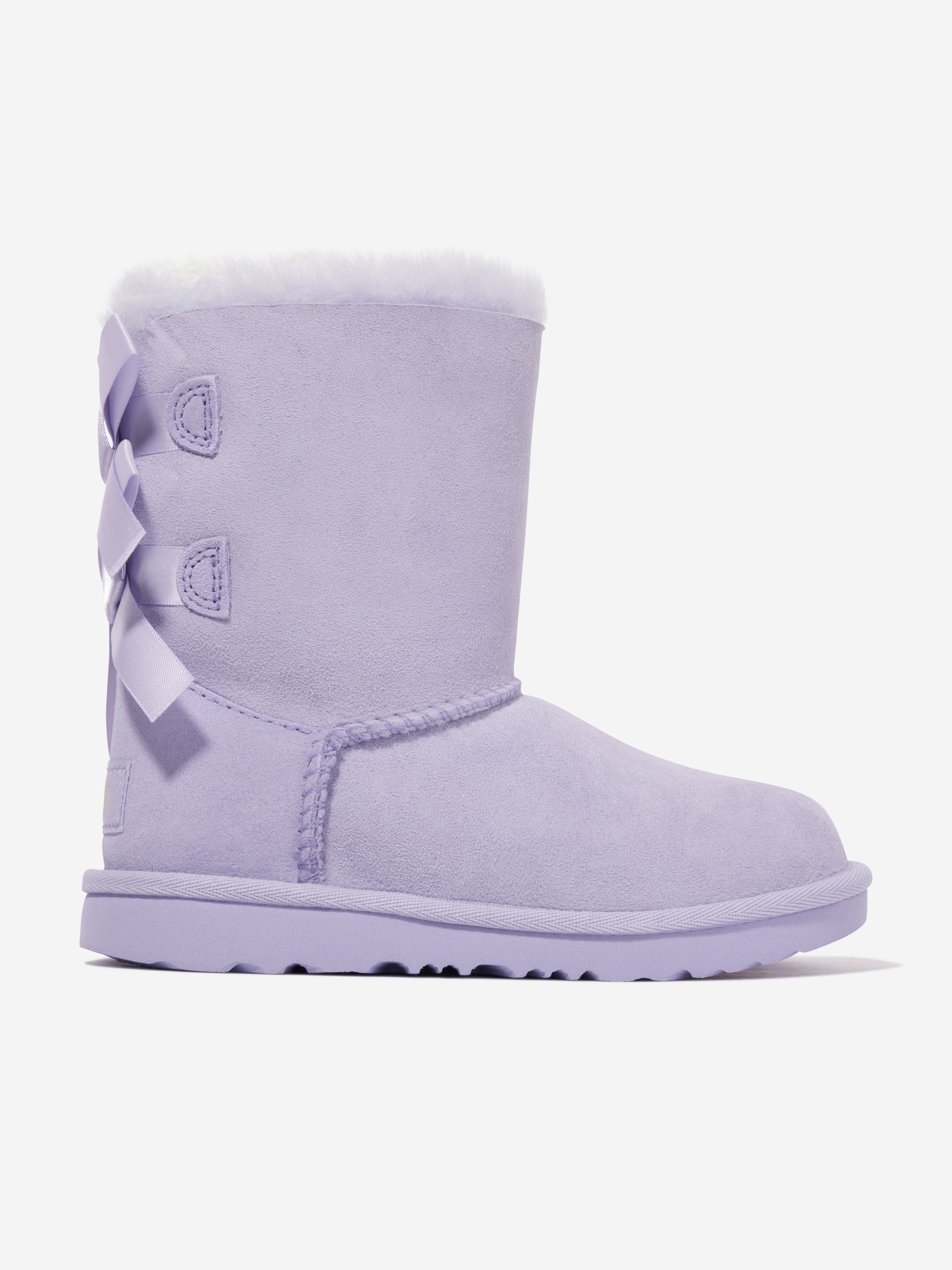 UGG Girls Bailey Bow II Boots in Purple Free Shipping High Quality