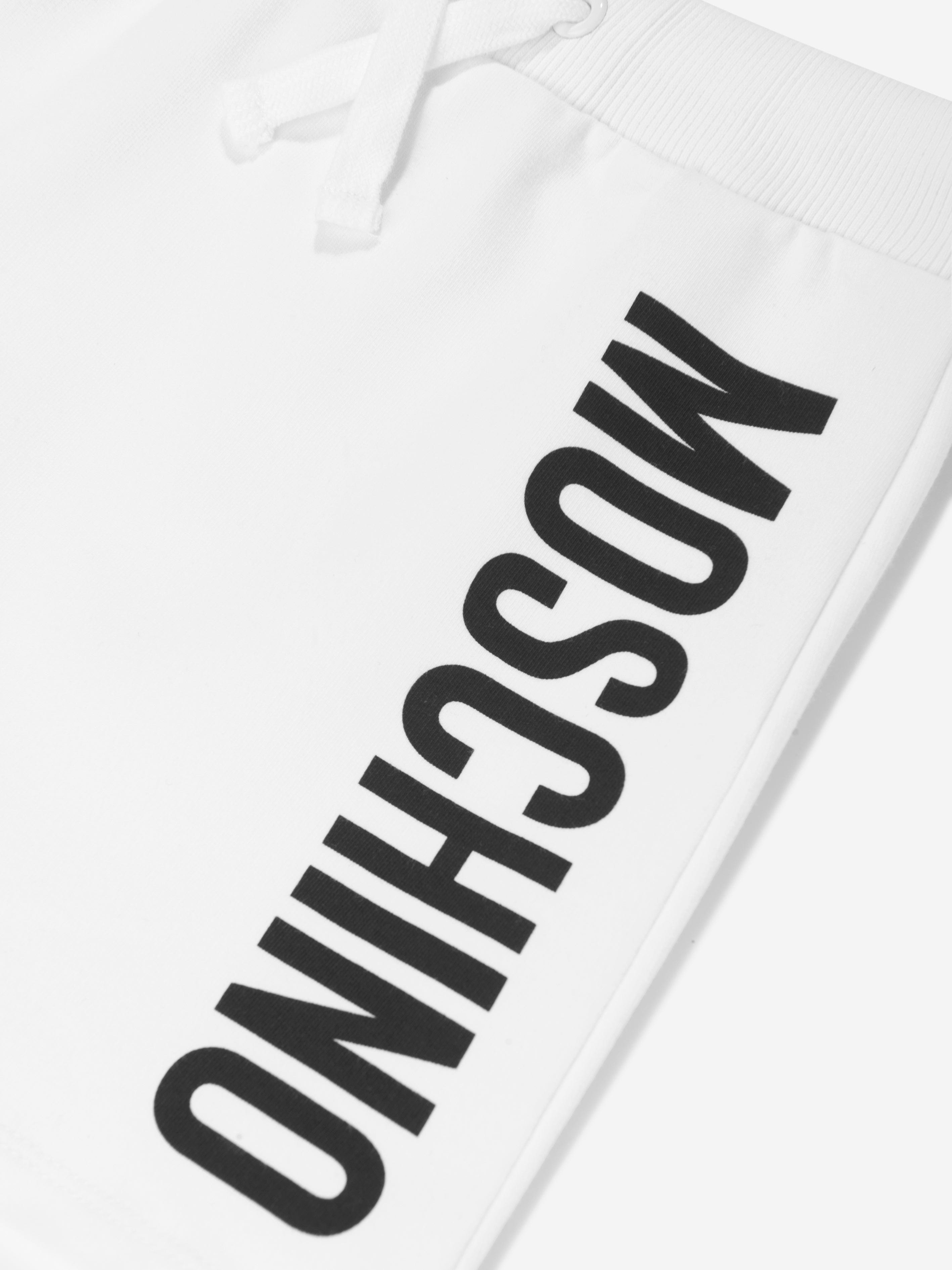 Moschino Girls Jersey Logo Skirt in White Perfect Sale Online
