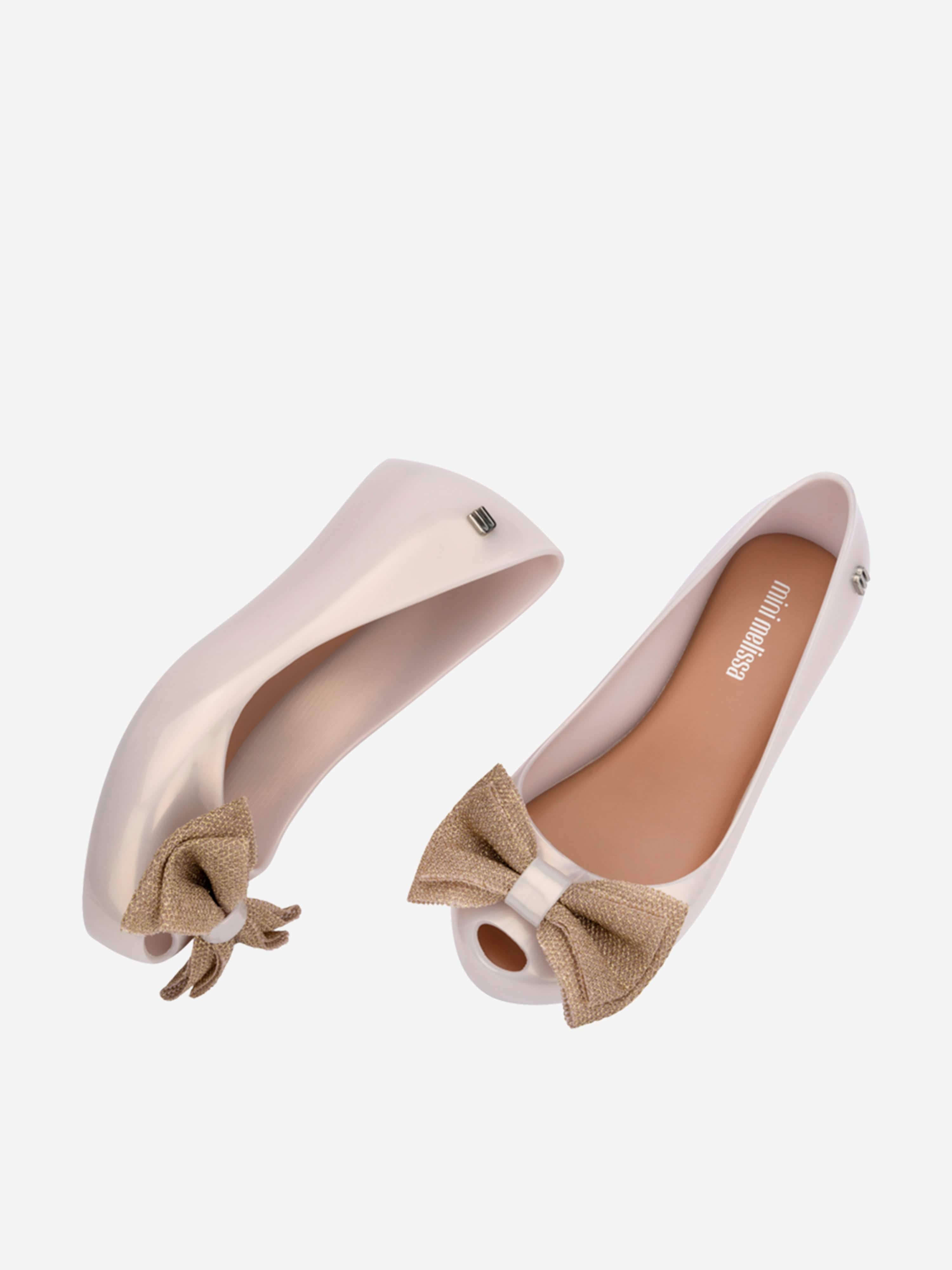 Mini Melissa Girls Ultragirl Sweet XII Ballerinas in Ivory Free Shipping The Cheapest