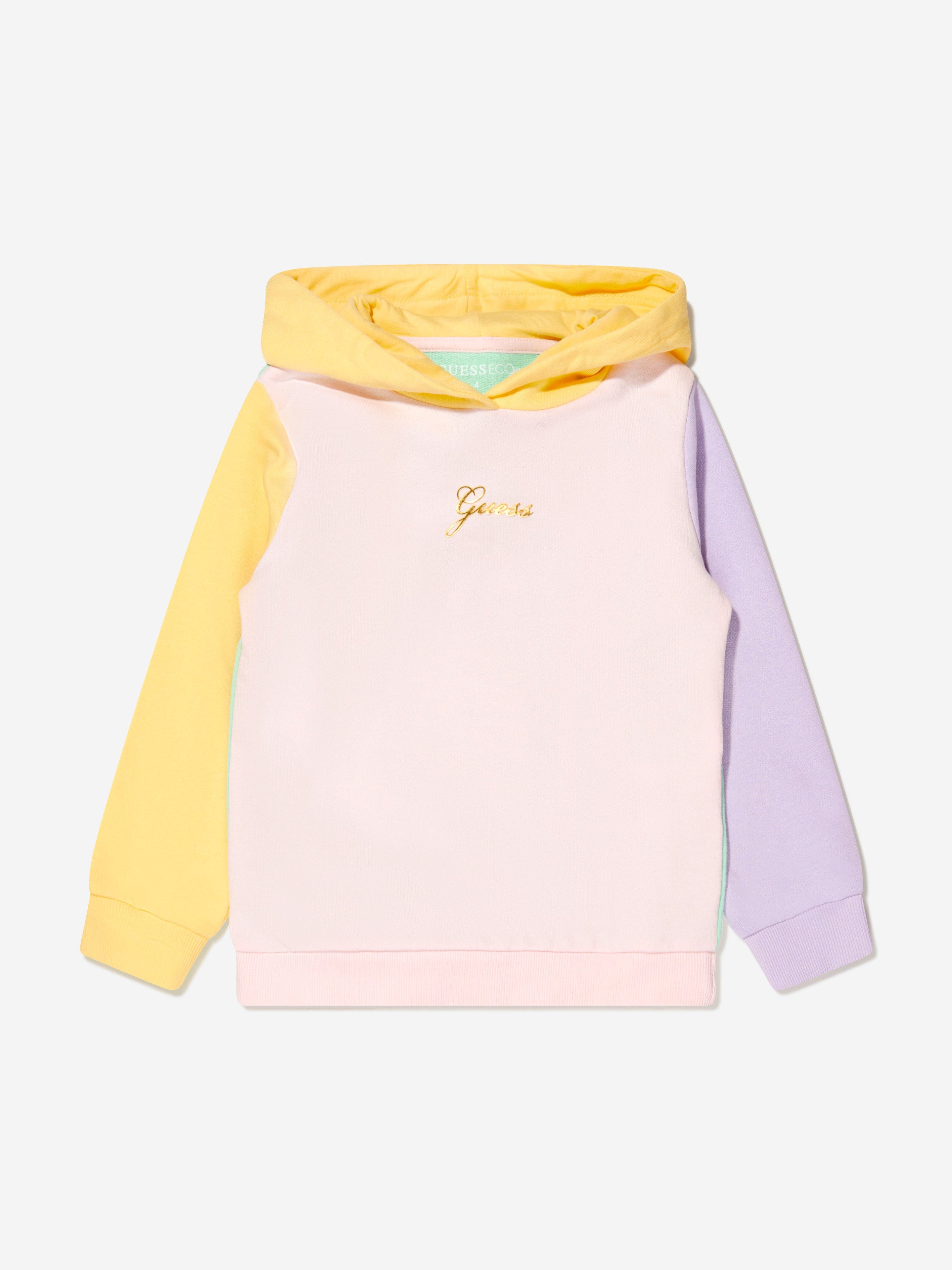 Guess Girls Logo Print Hoodie Sale Free Shipping