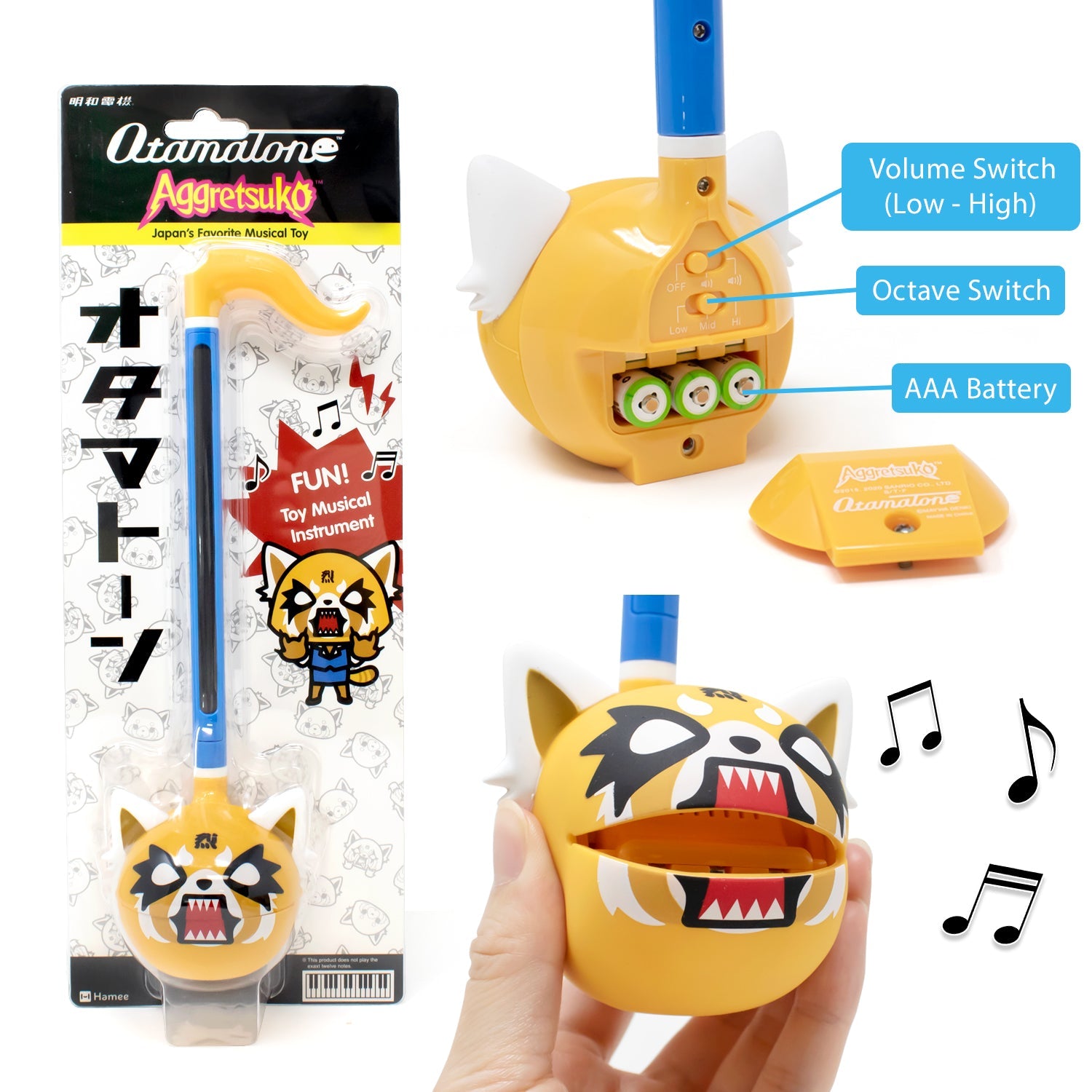 Aggretsuko Otamatone Musical Toy (Rage) High Quality Cheap Pice