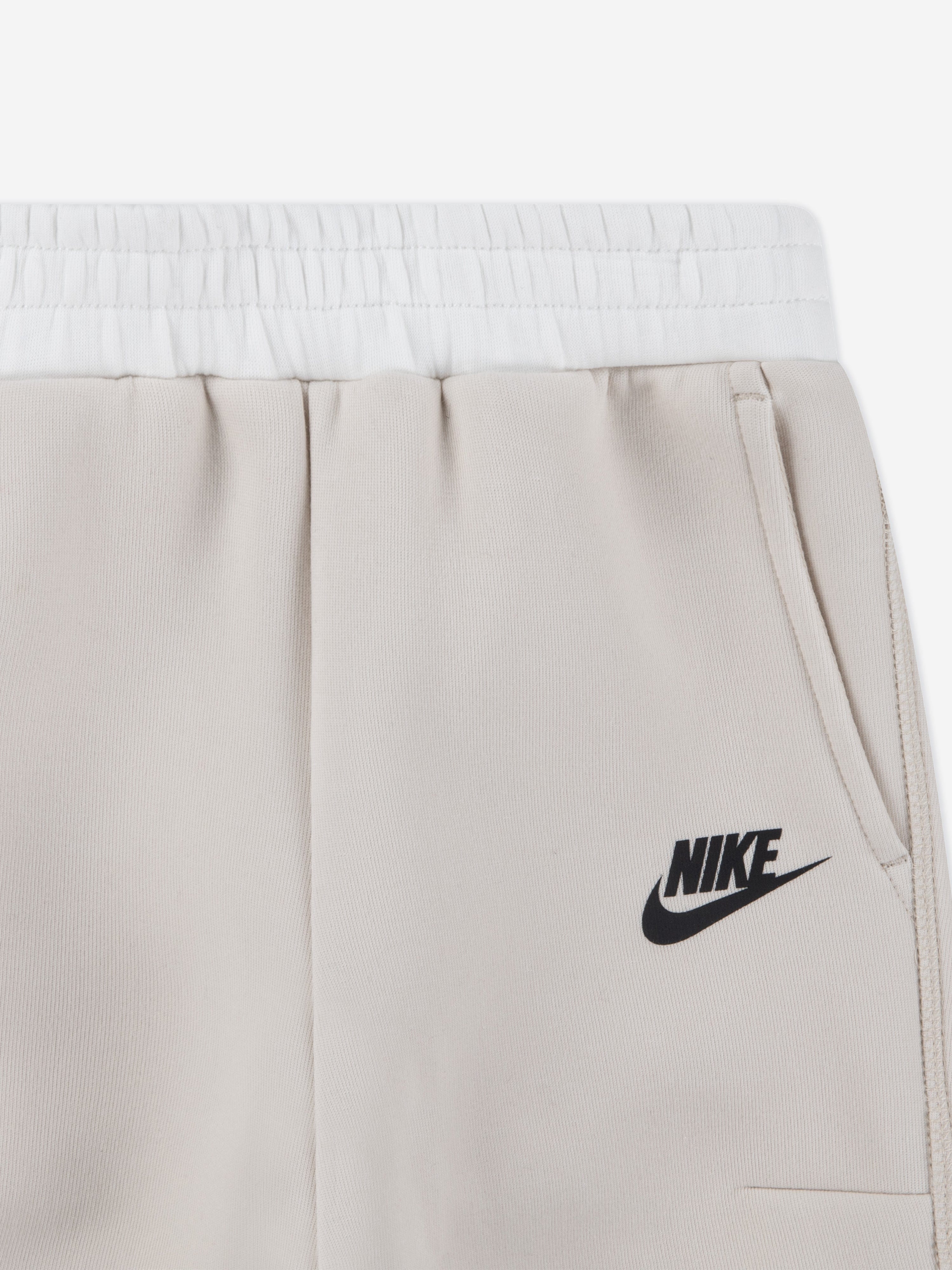 Nike Kids Tech Fleece Hooded Full Zip Tracksuit in Beige Amazing Pice