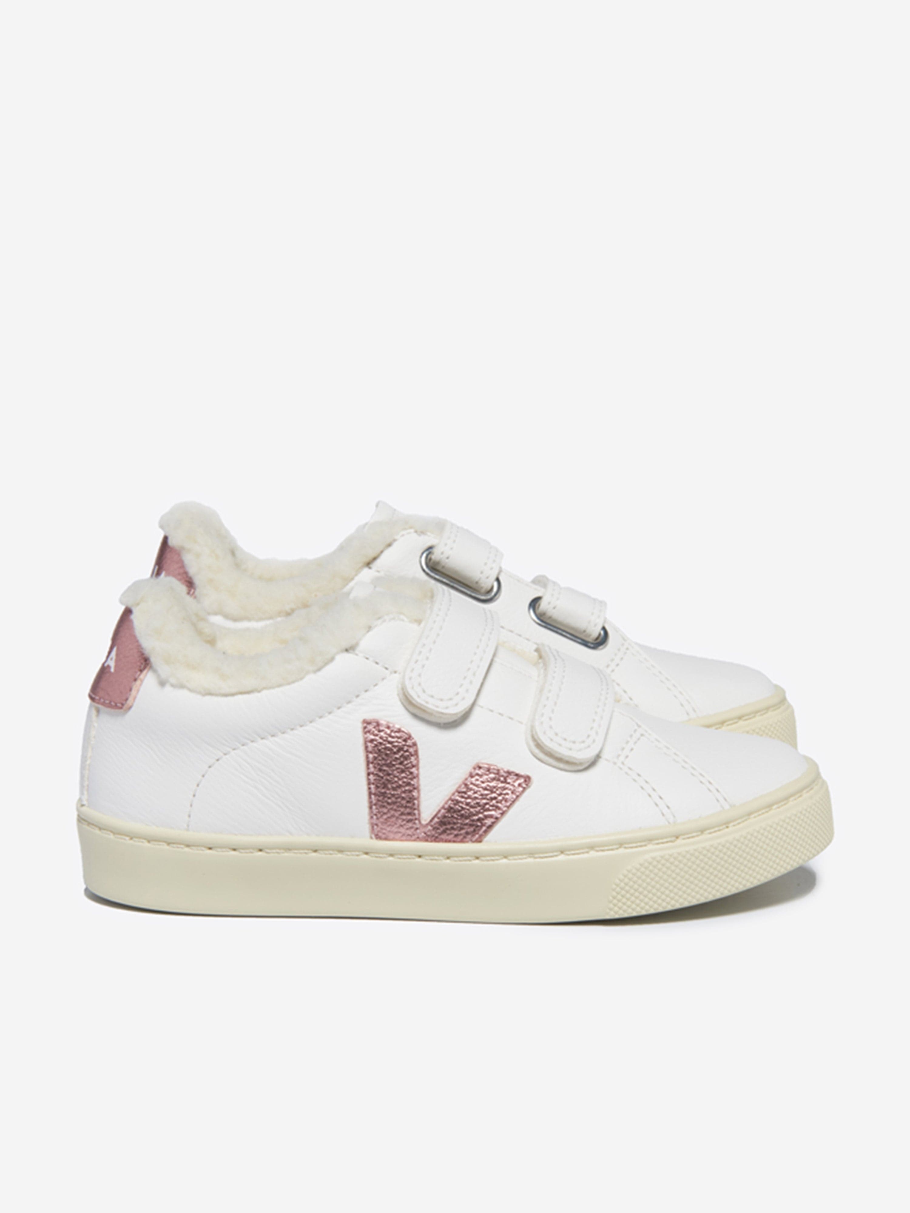 Girls Leather Esplar Trainers in White Discount Footaction