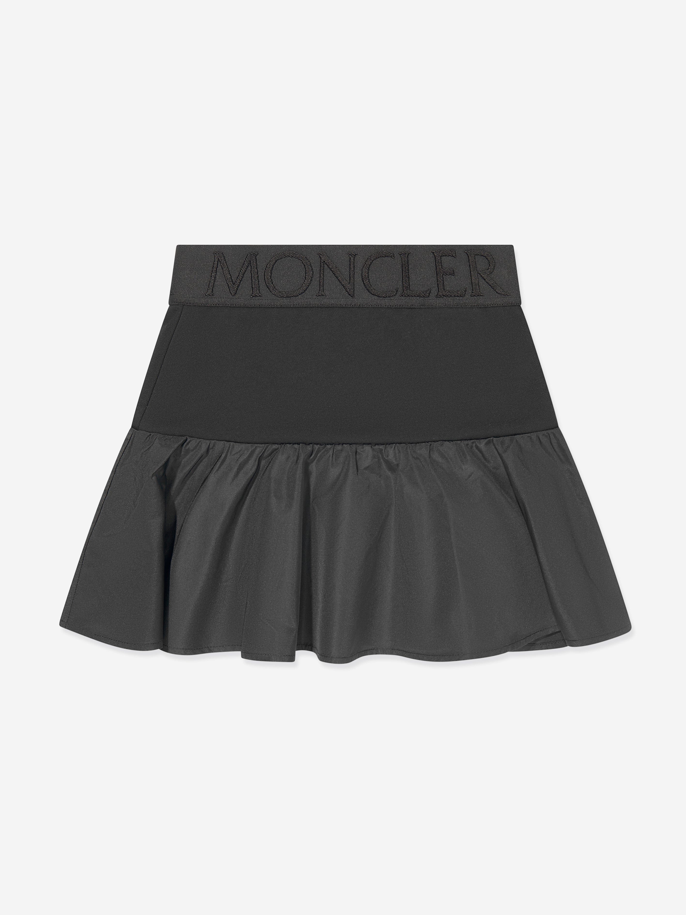 Moncler Enfant Girls Fit and Flare Skirt in Black Outlet Online Shop