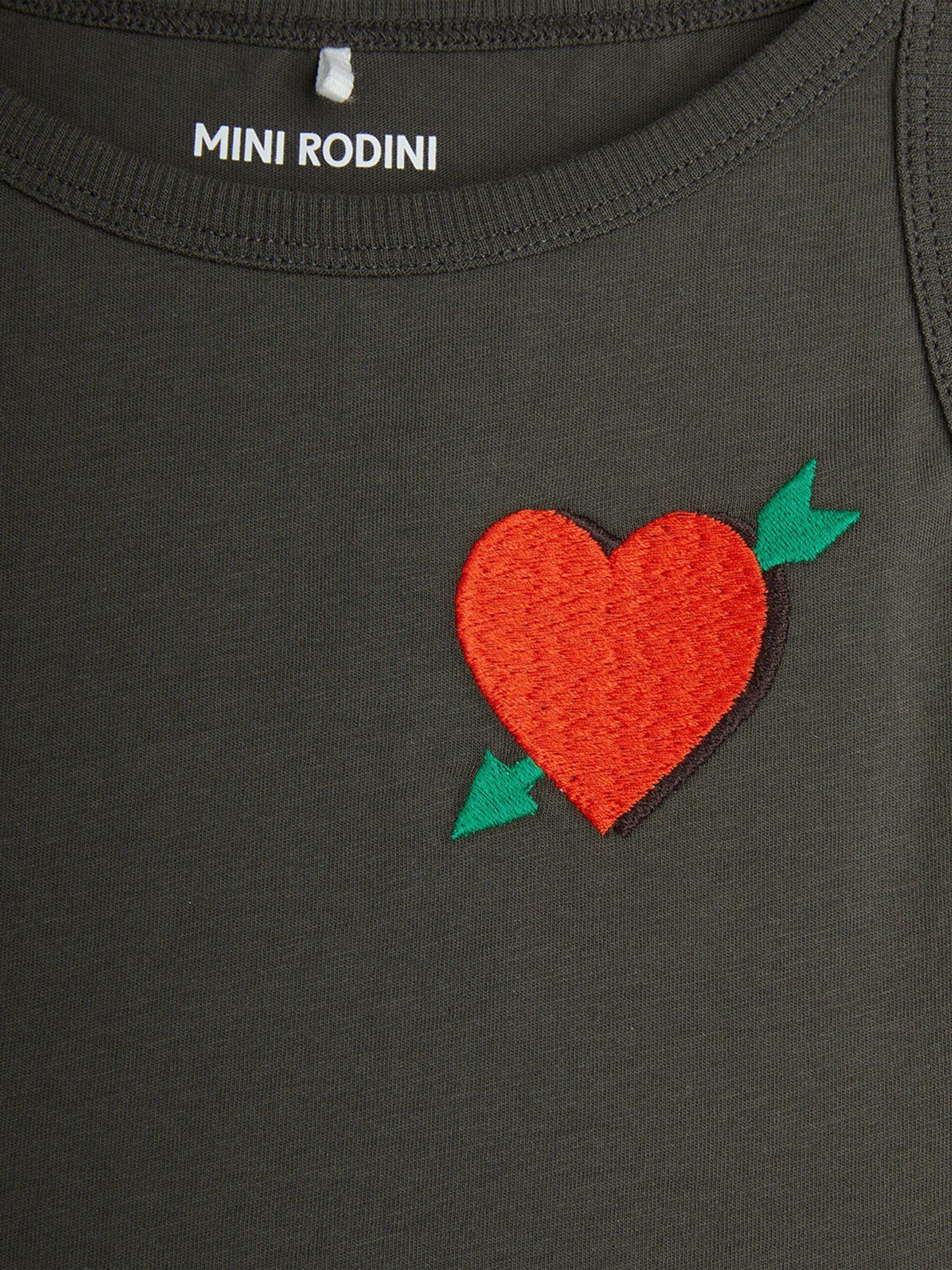 Girls Arrowed Heart Tank Dress in Black Sale Visit