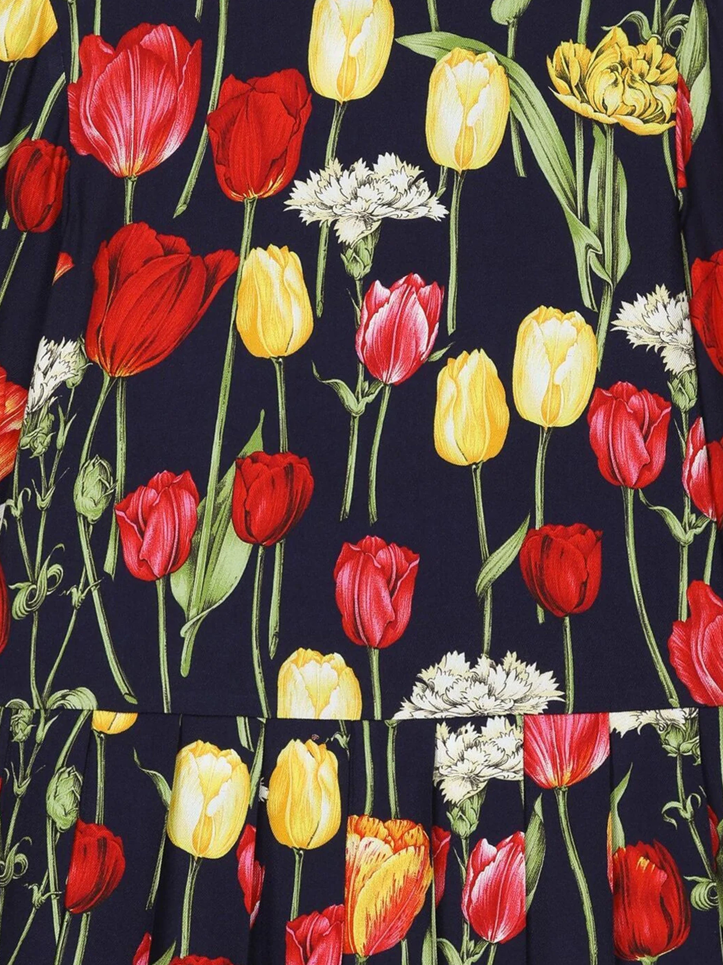 Dolce & Gabbana Girls Tulip Print Dress in Multicolour Cheap Pice Wholesale Pice