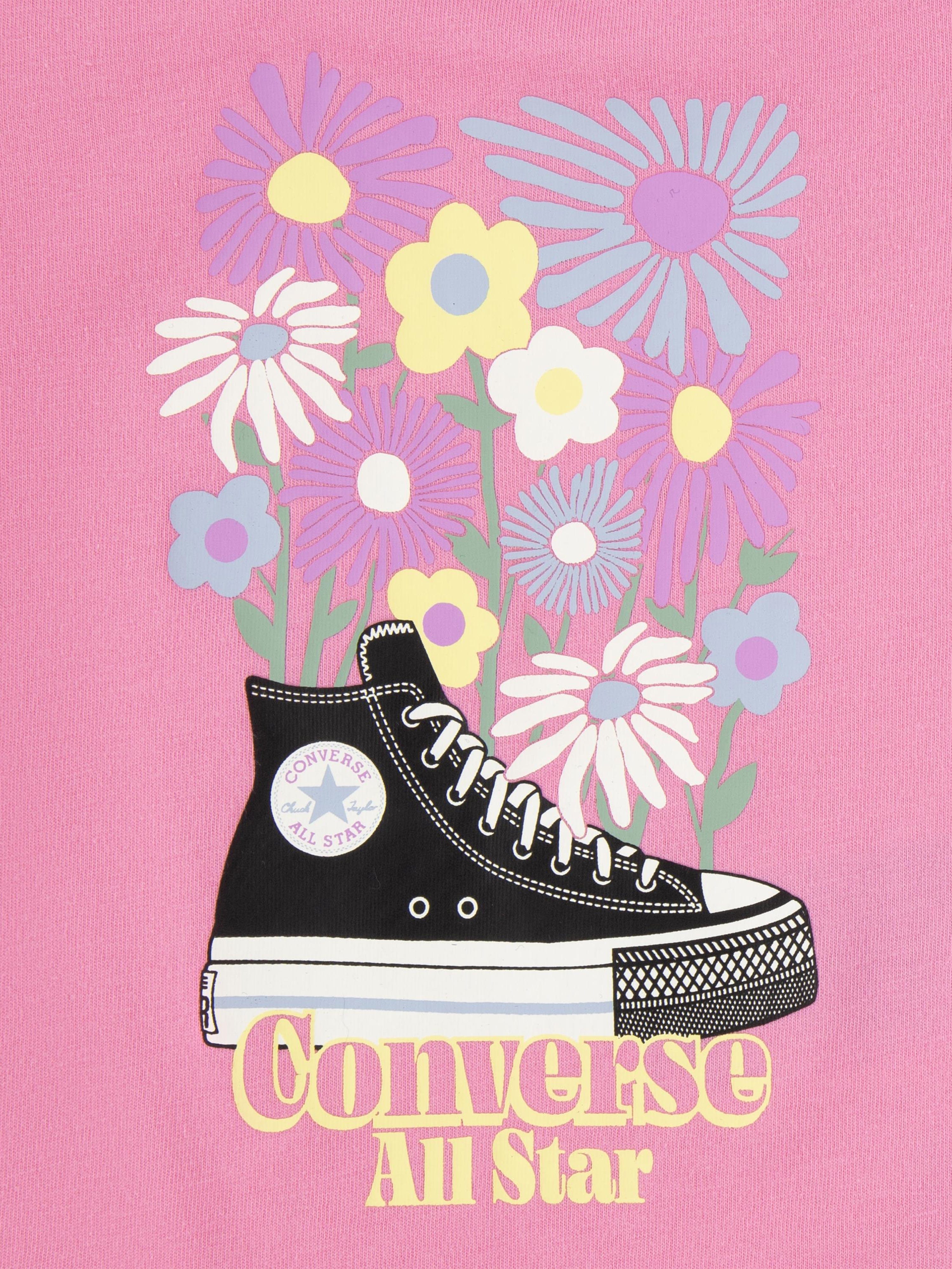 Converse Baby Girls 3 Pack Pattern Bodysuit Set in Multicolour Cheap Tumblr