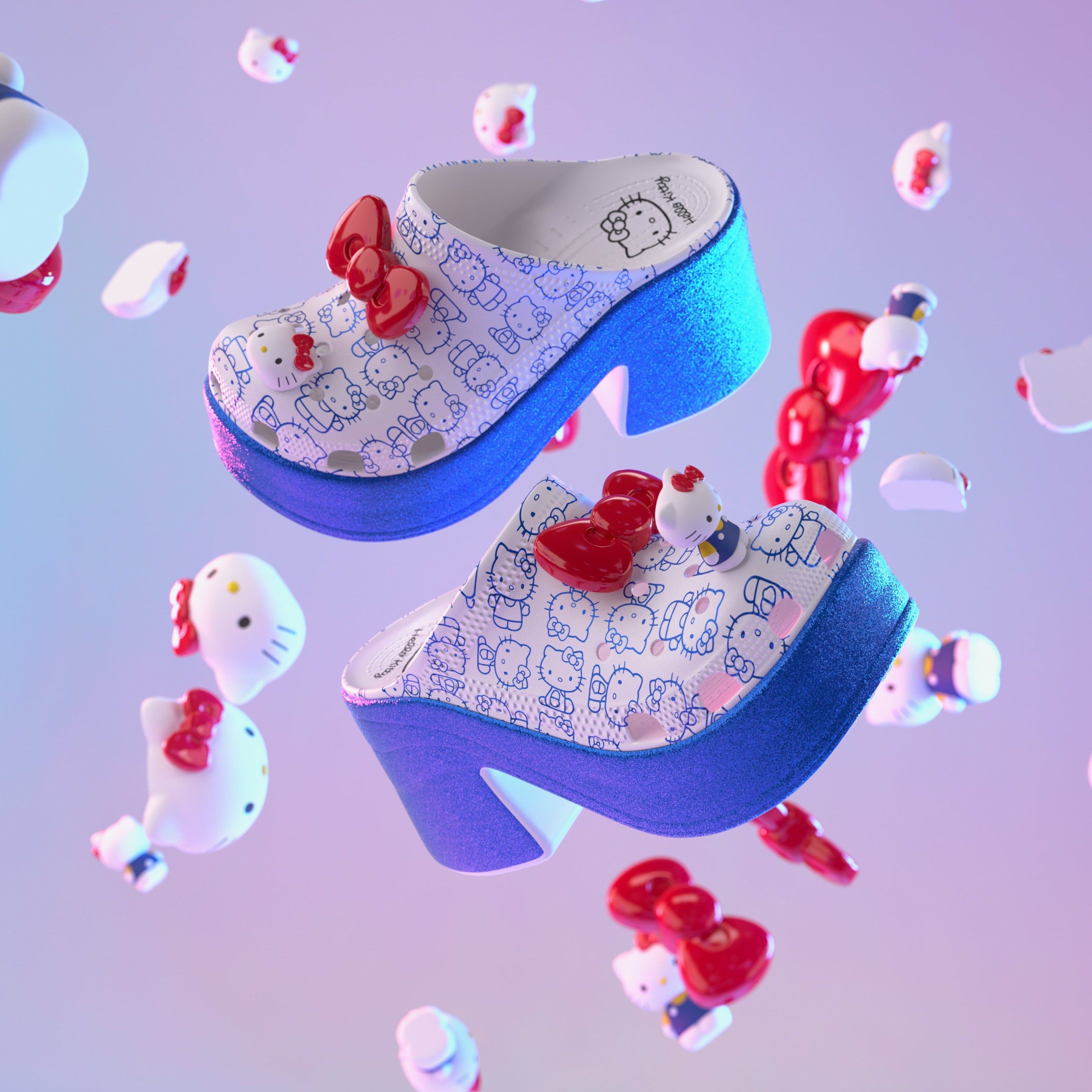 Hello Kitty x Crocs Adult Siren Heeled Clog Big Sale