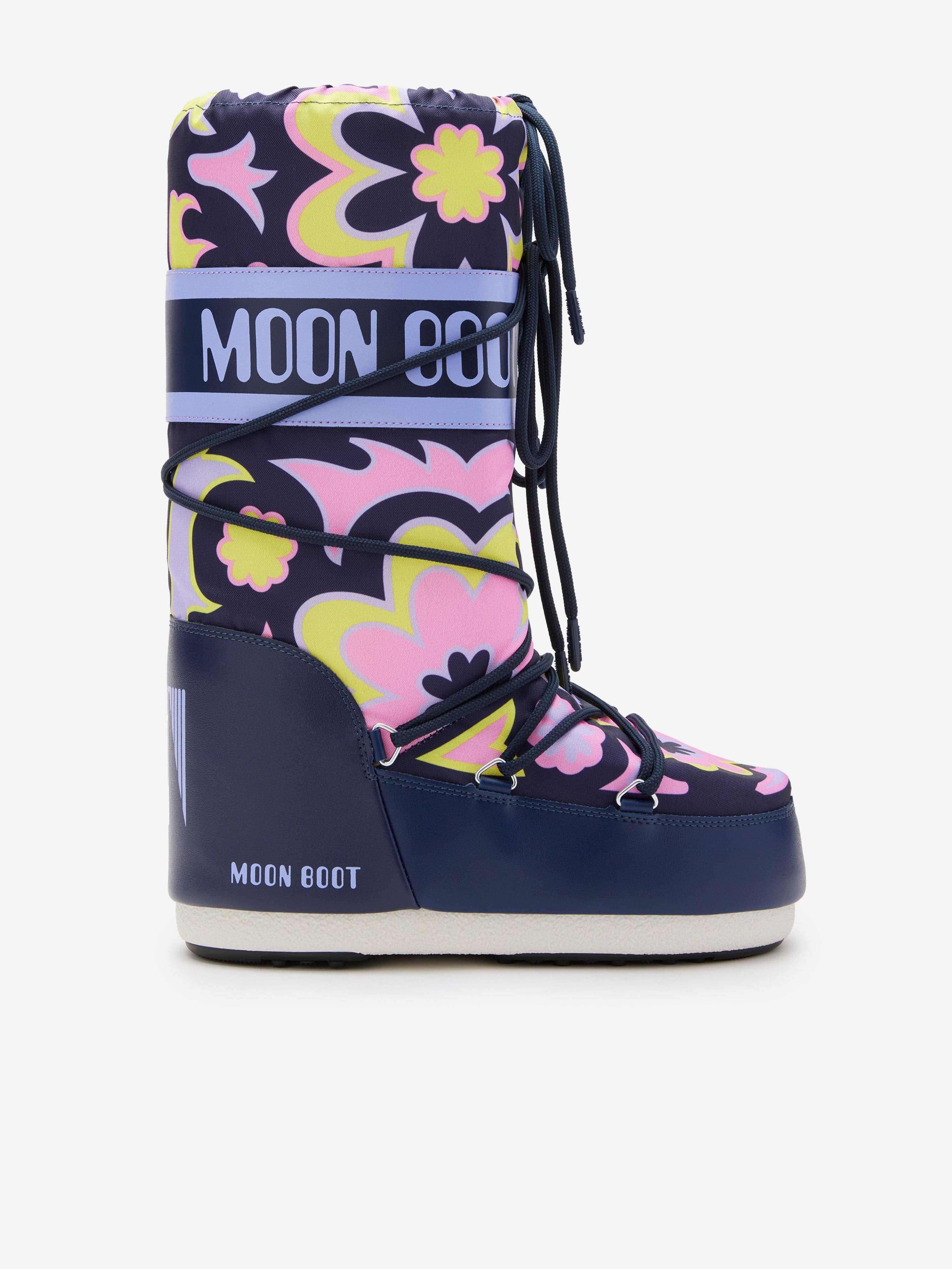 Moon Boot Girls Icon Flower Boots in Multicolour Cheap Sale Low Cost