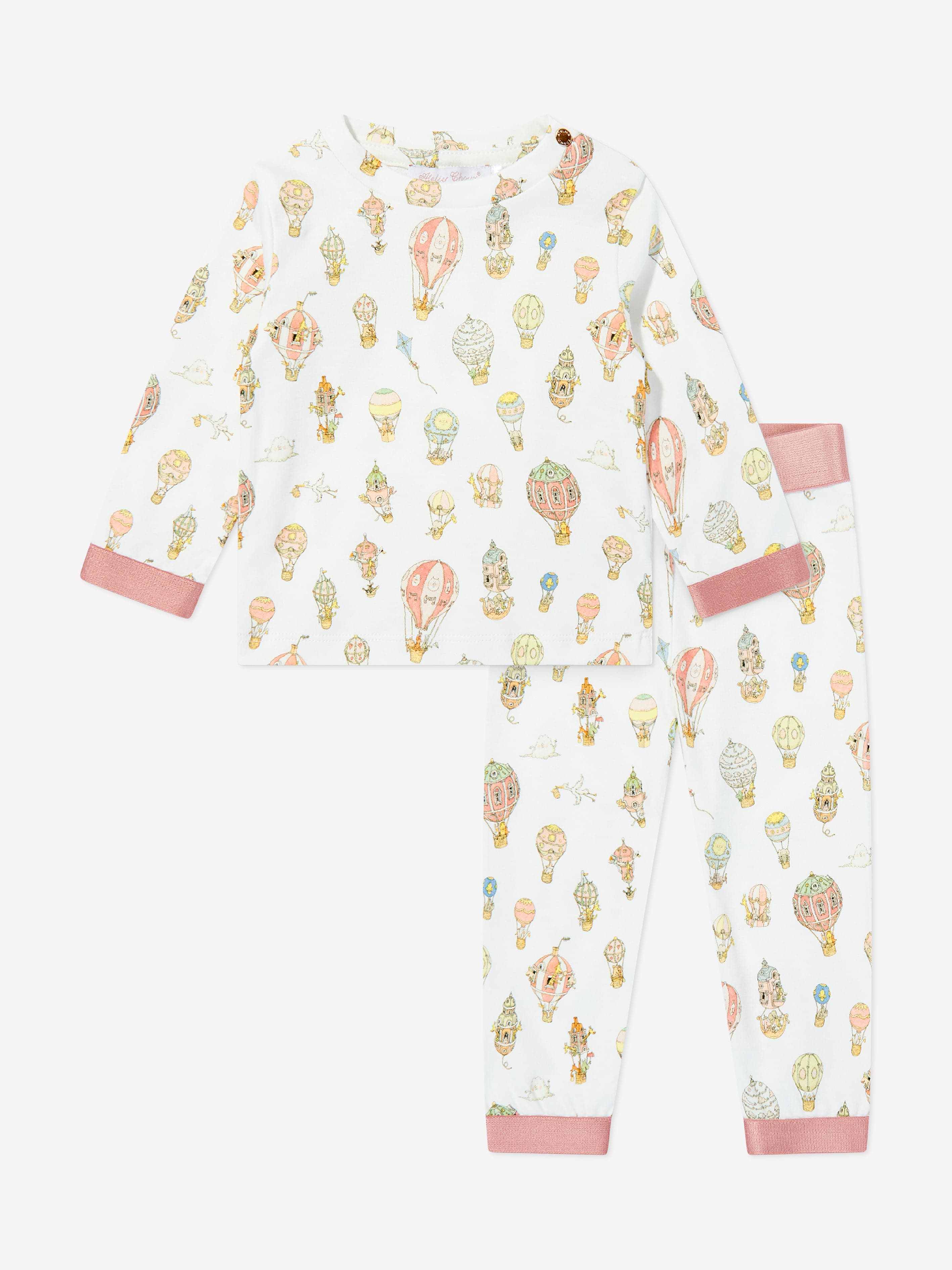 Atelier Choux Girls Loungewear Set in Pink New Arrival For Sale