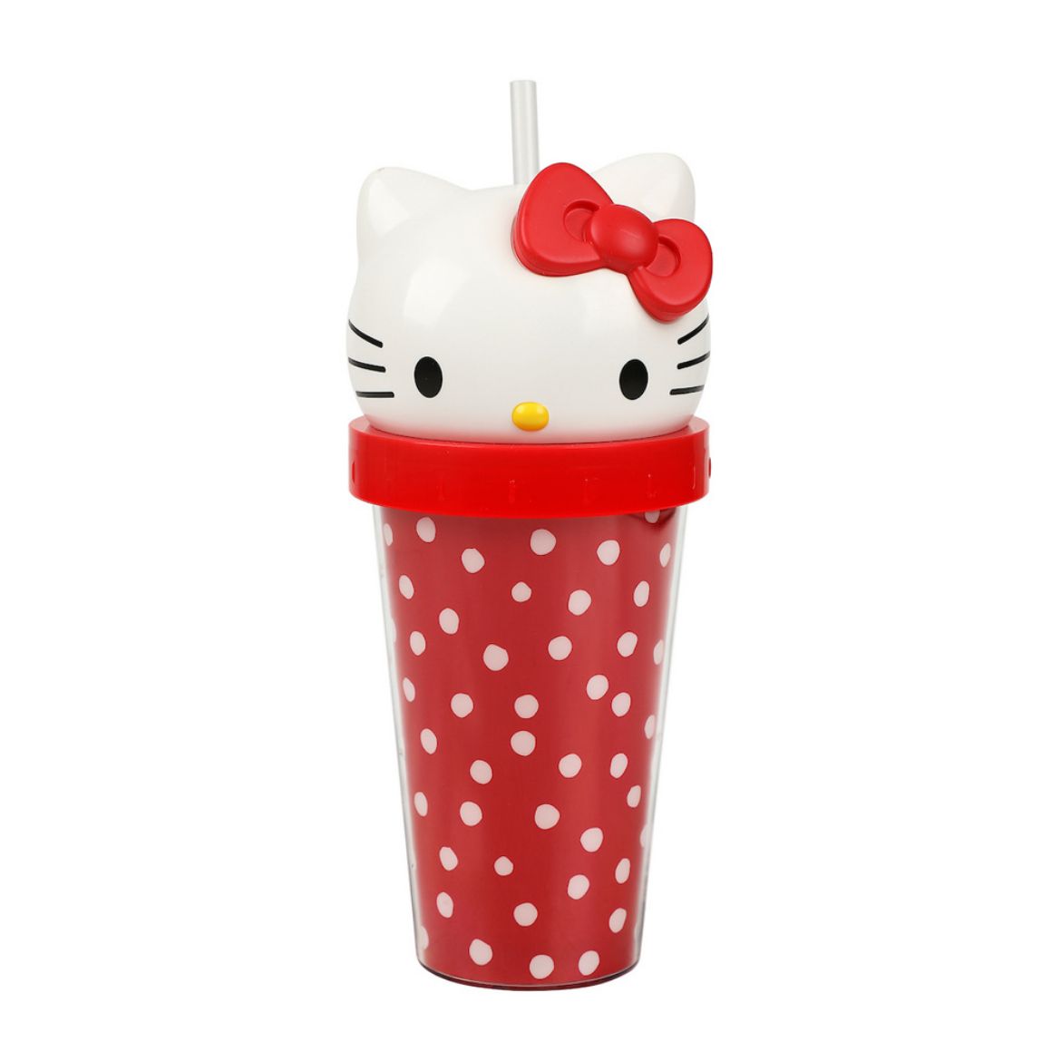 Hello Kitty 3D Face Travel Tumbler (Dots) Outlet Geniue Stockist