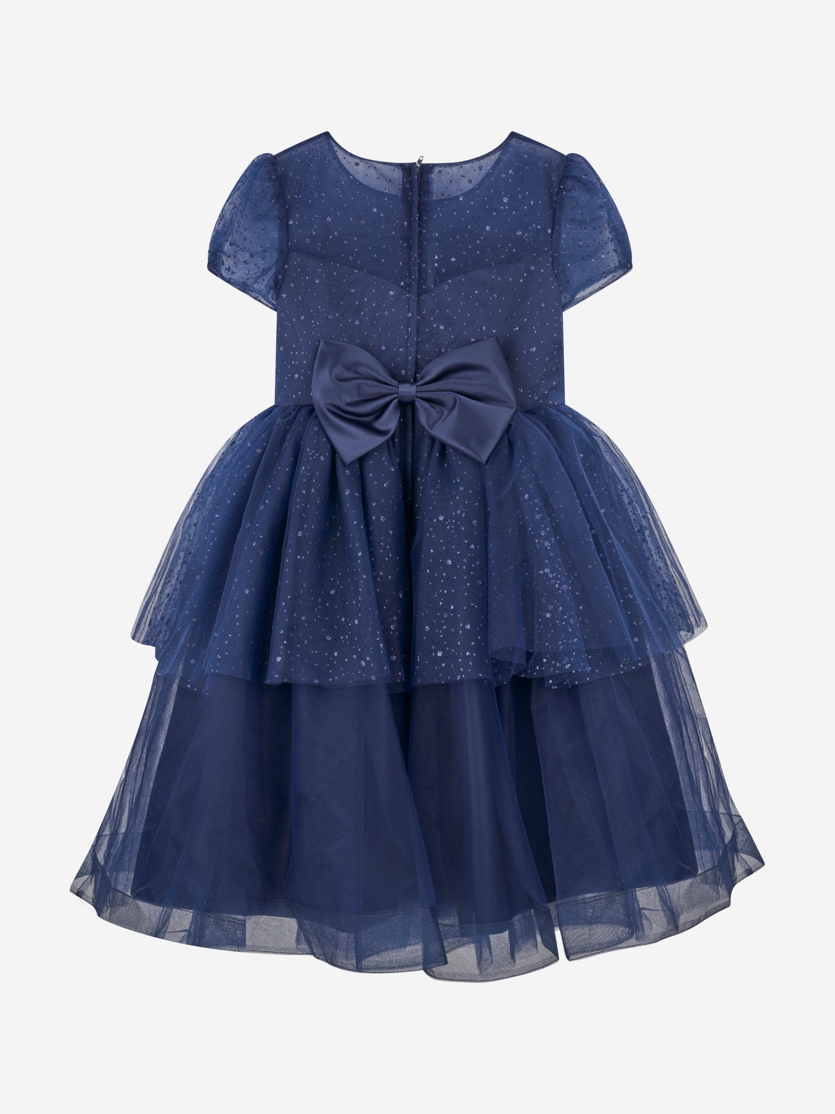 iAMe Girls Sparkle Occasion Dress in Navy Cheap Manchester Great Sale