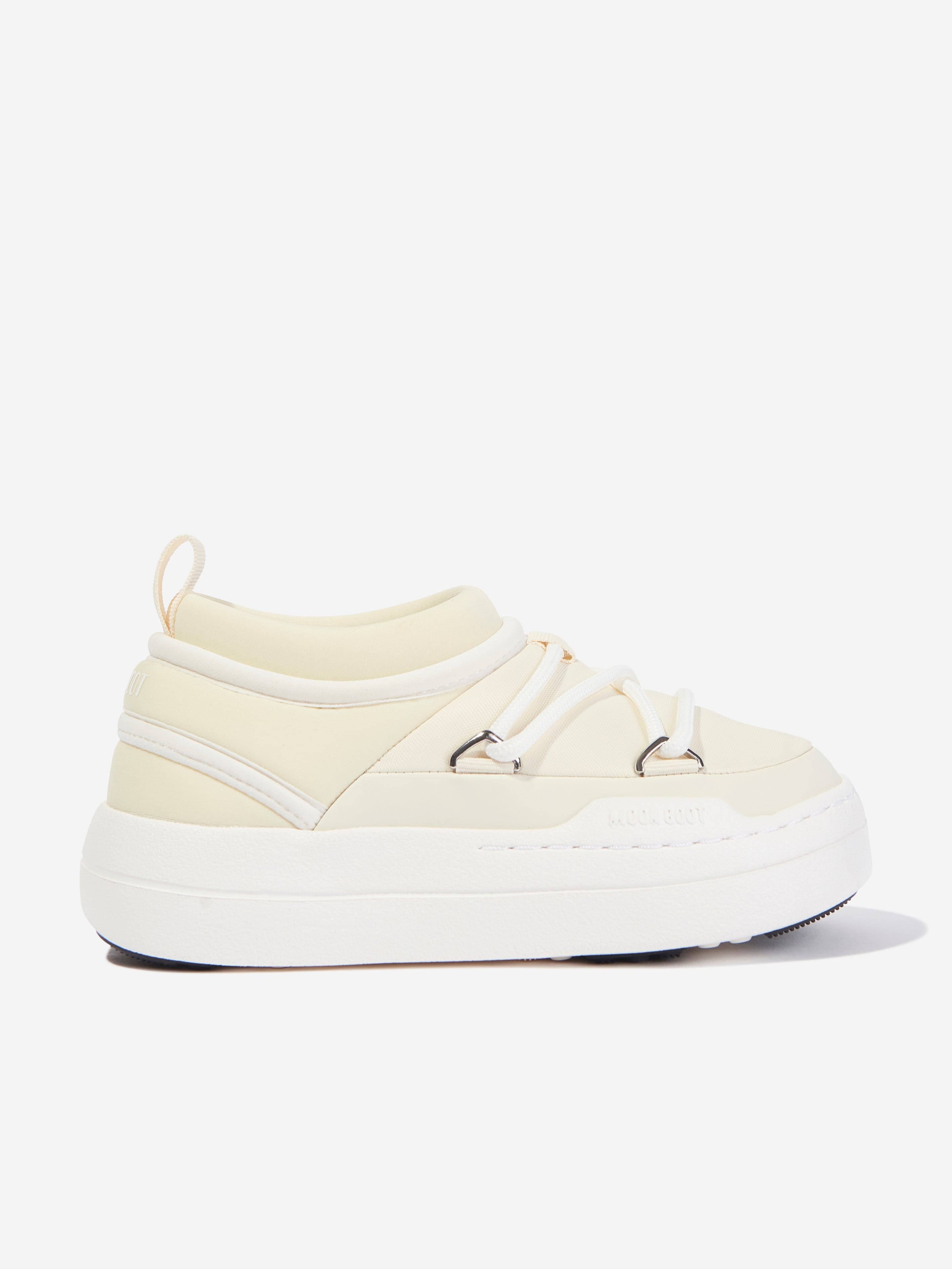 Moon Boot Girls JR Park Icon Trainers Ivory Sale Official