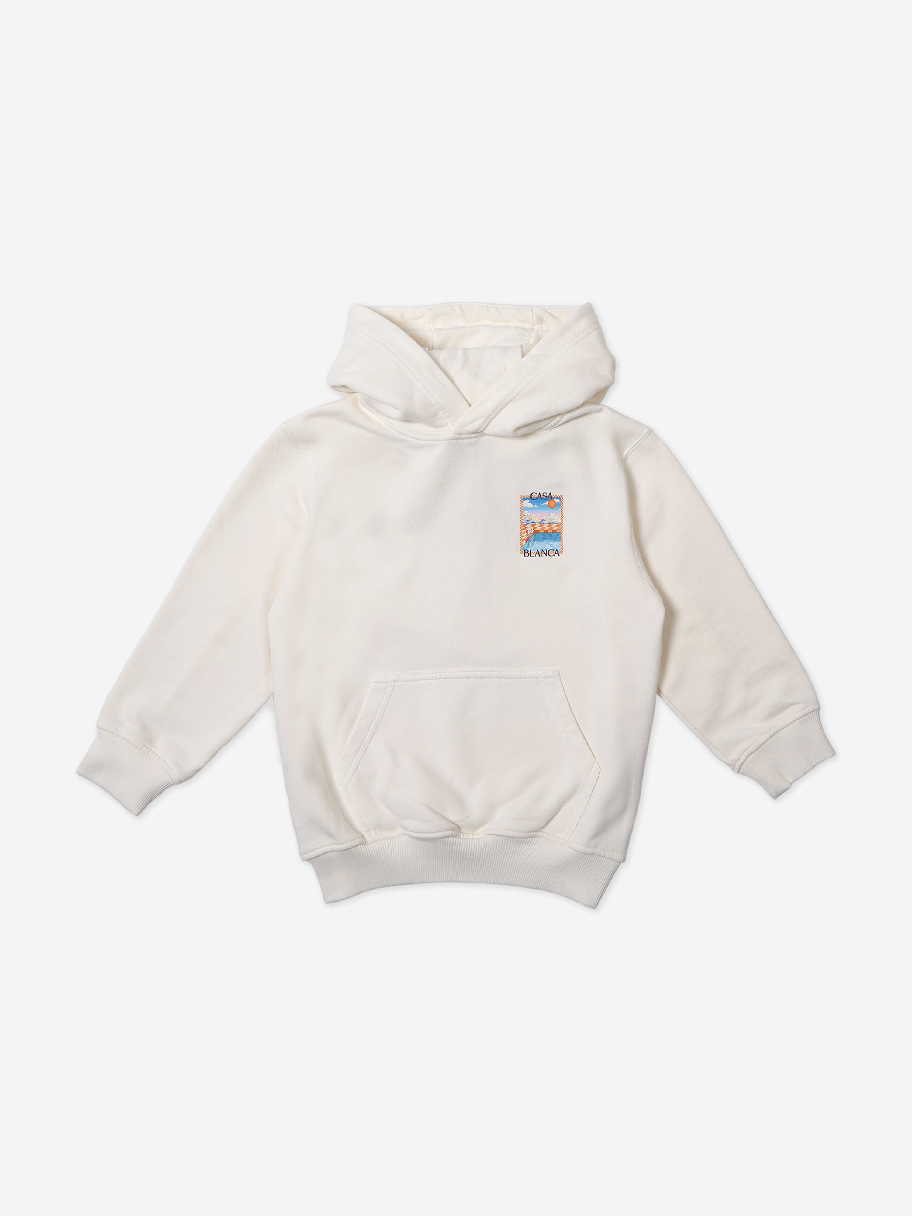 Kids Surreal Pool Print Hoodie in White Discount Best Place