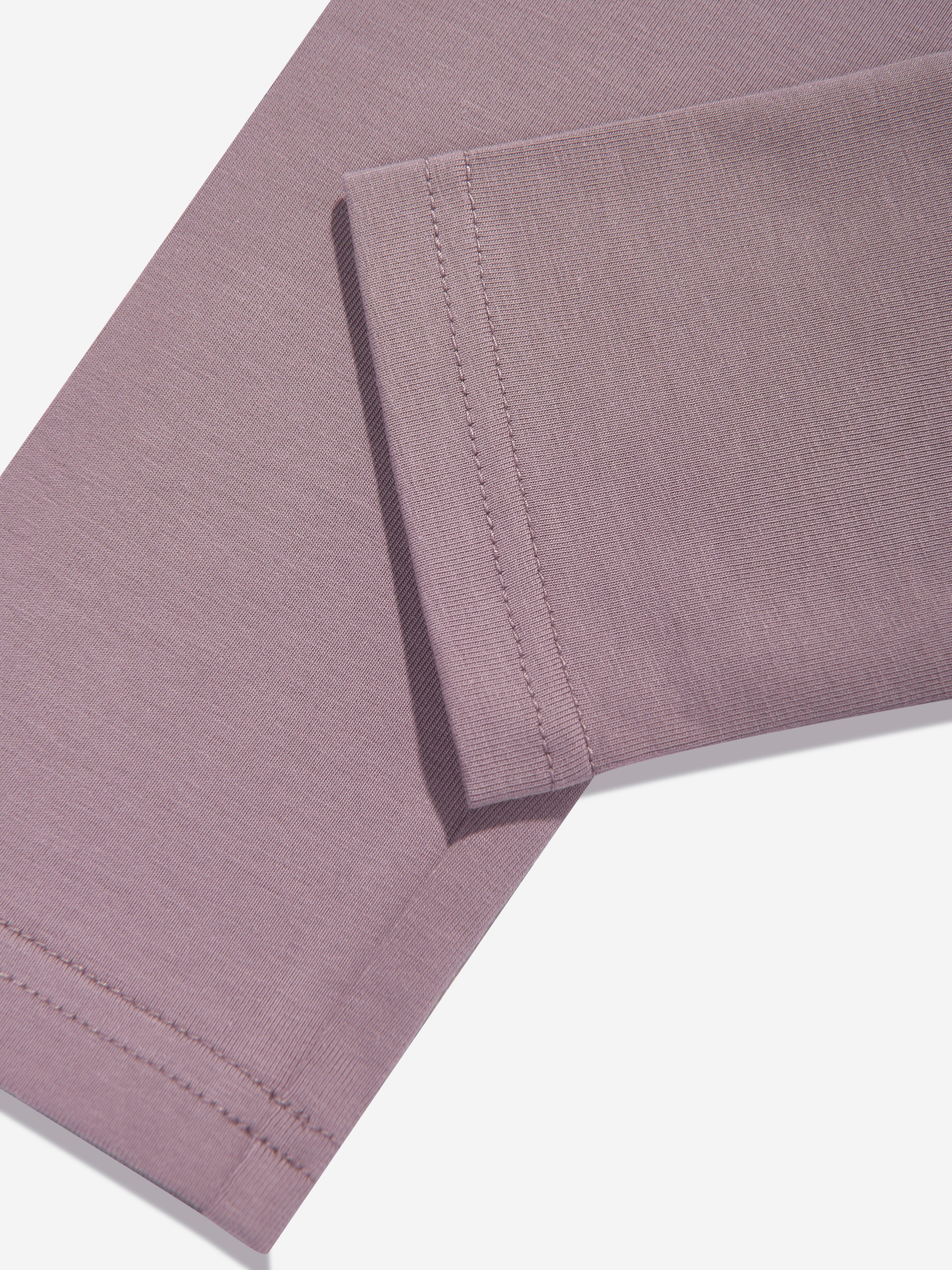 New Balance Girls Stacked Logo Leggings in Purple Cheap Sale Now